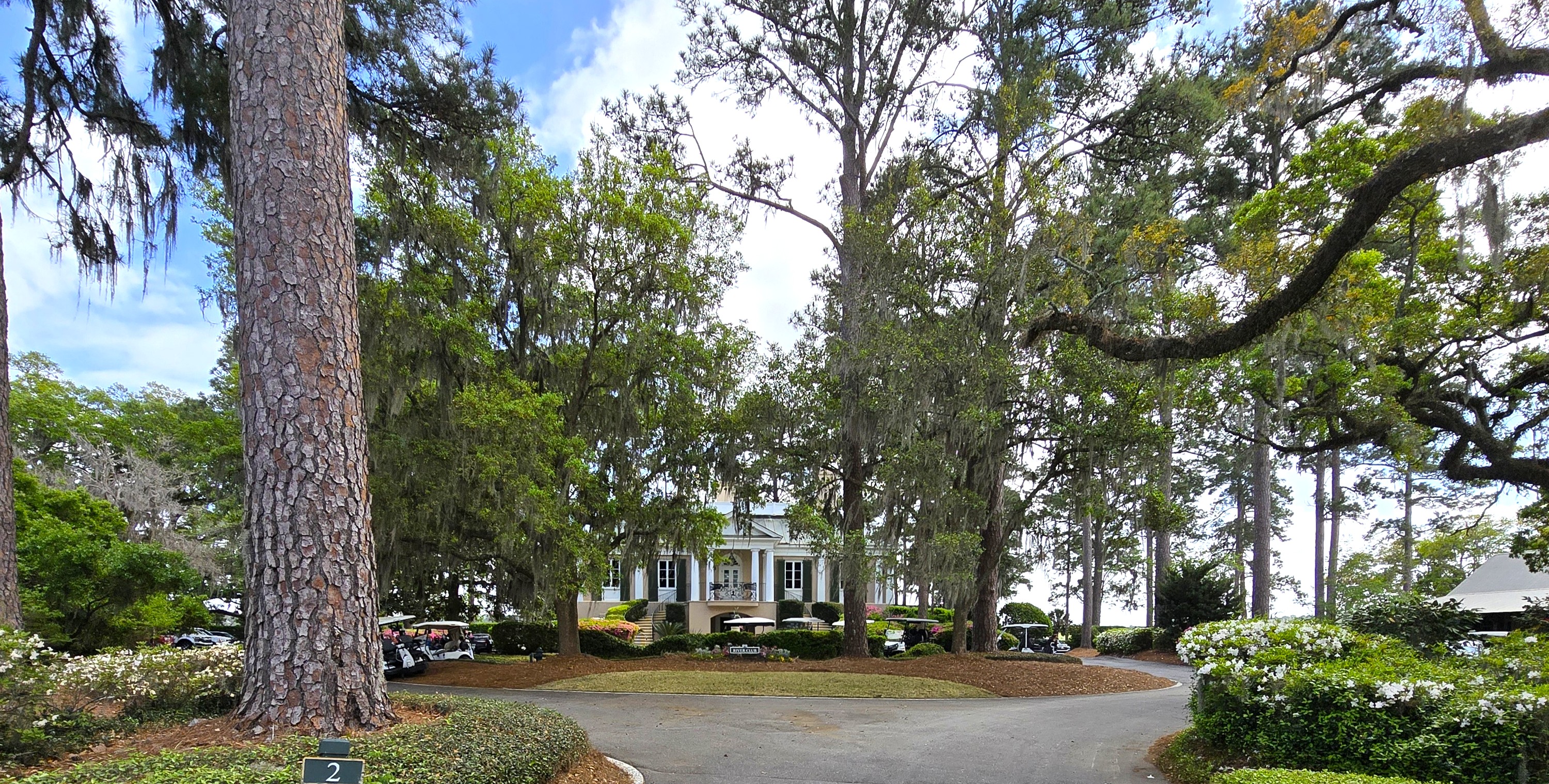 River Club in Oldfield surrounded by mature trees in Bluffton South Carolina