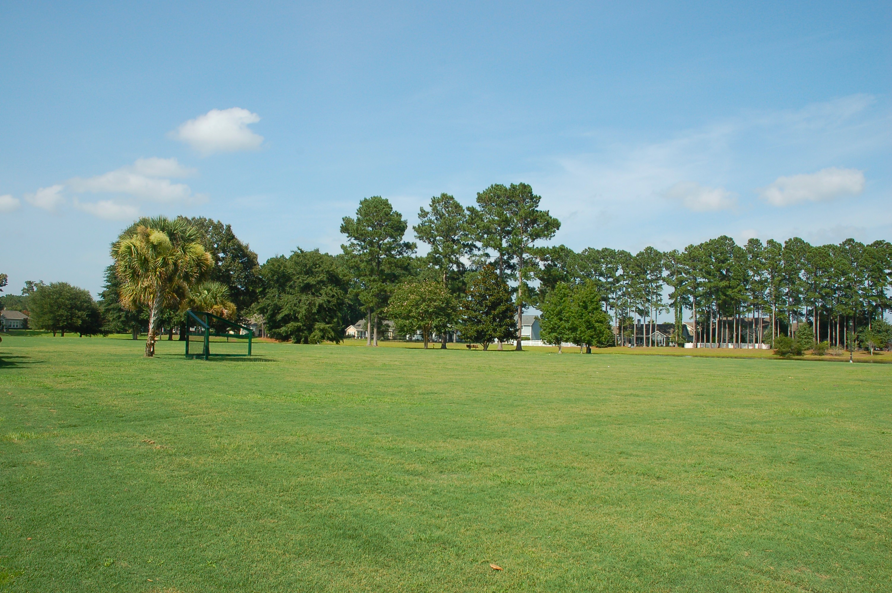 Open green space and ball field in Lawton Station, Bluffton, SC