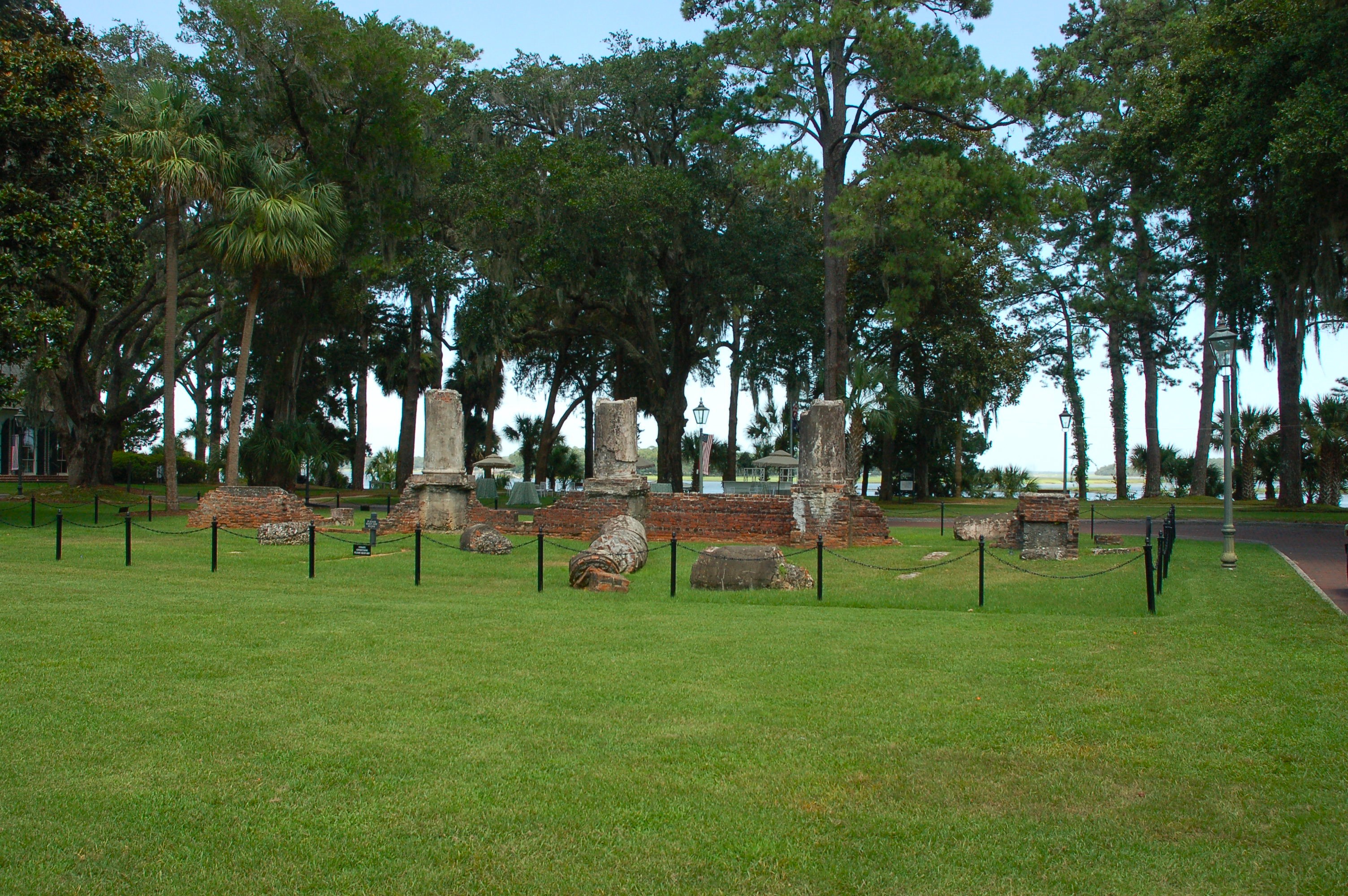 Historic Wilson Village ruins along the May River at Palmetto Bluff in Bluffton, SC