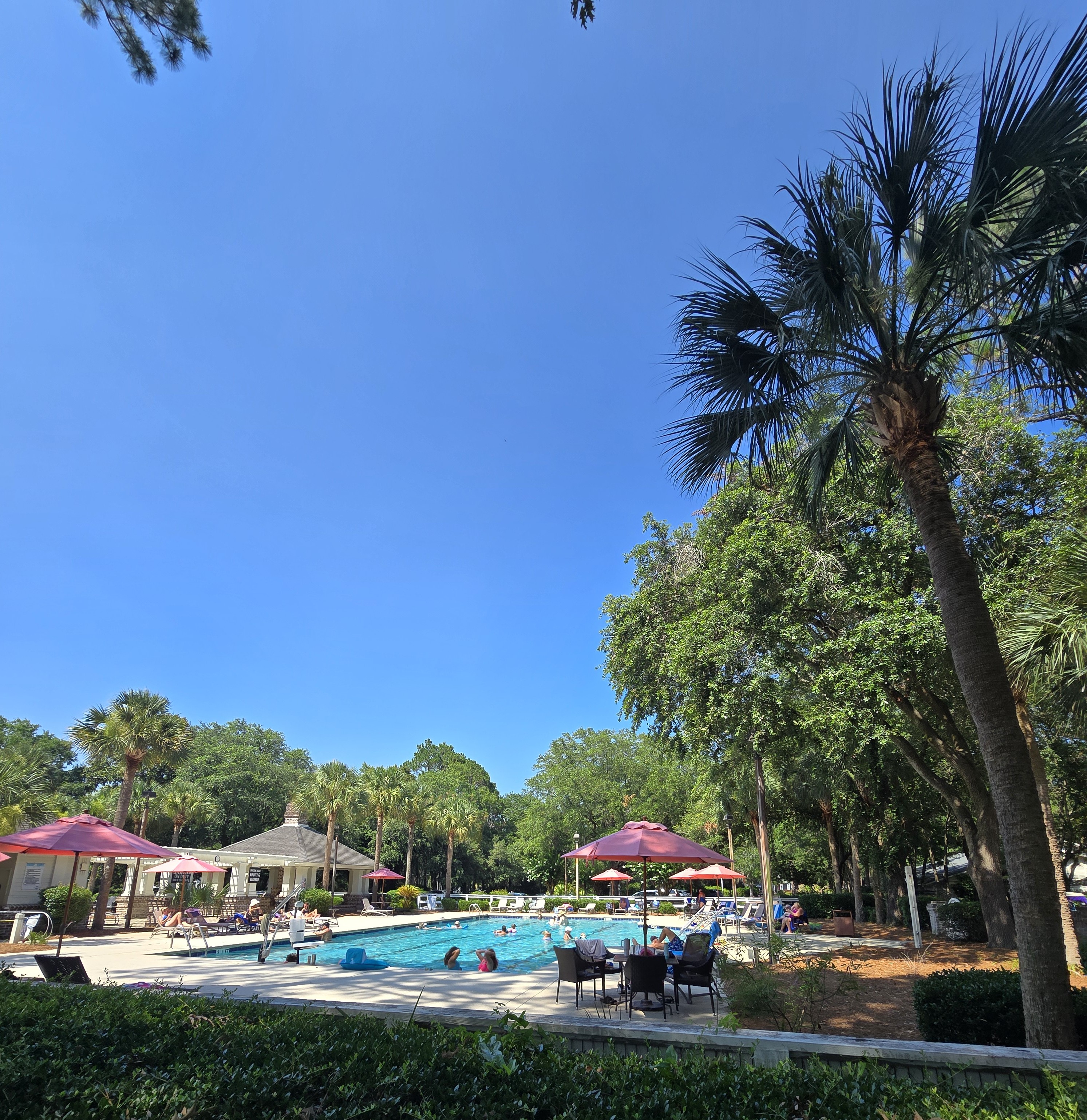 Palmetto Hall clubhouse pool, Hilton Head Island SC