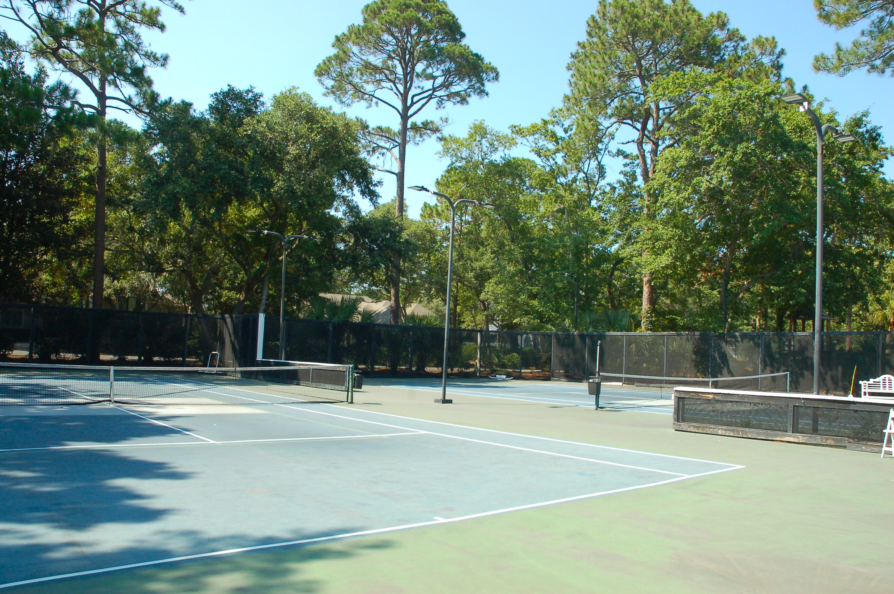 Tennis courts at Palmetto Hall Plantation, Hilton Head Island SC