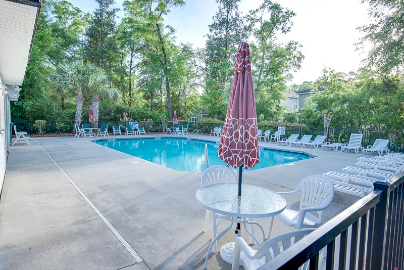Community pool at Palmetto Pointe Townes in Bluffton SC