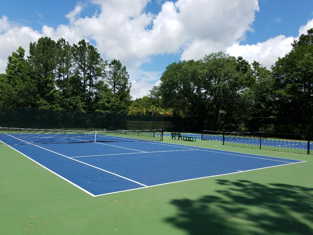 Tennis courts at Pinecrest in Bluffton SC
