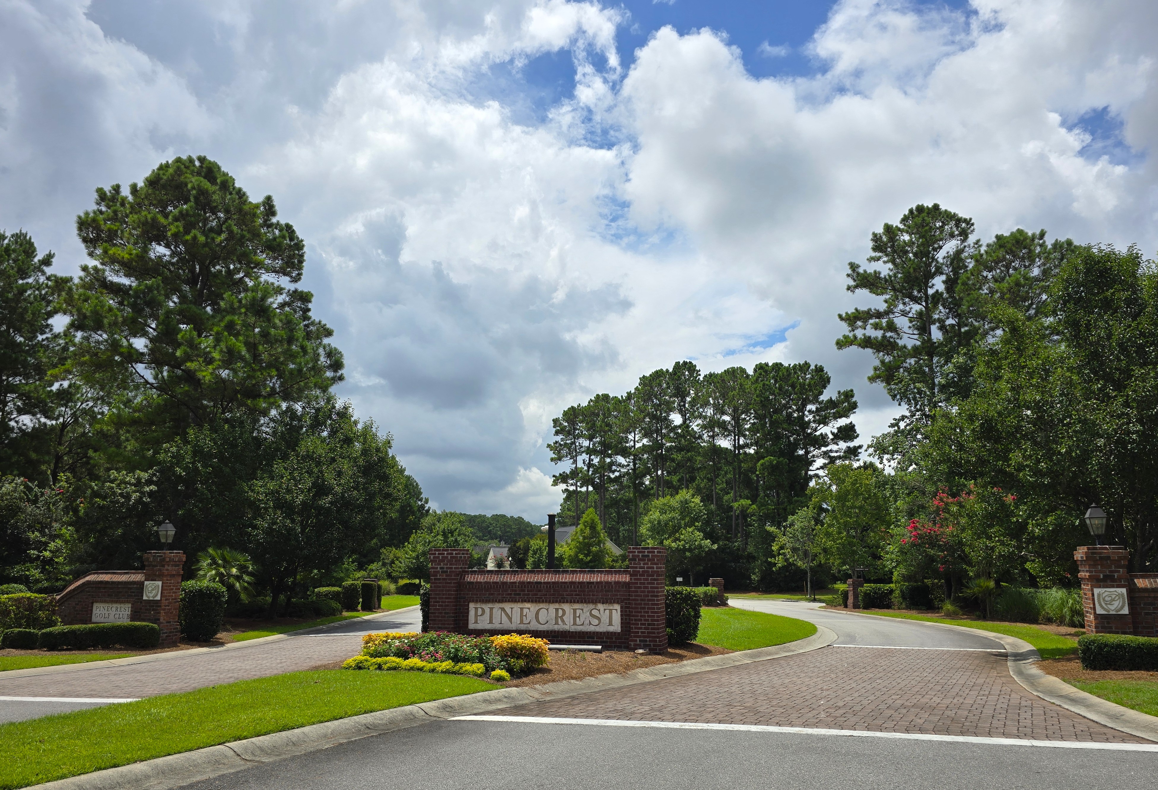 Entrance to Pinecrest neighborhood in Bluffton SC