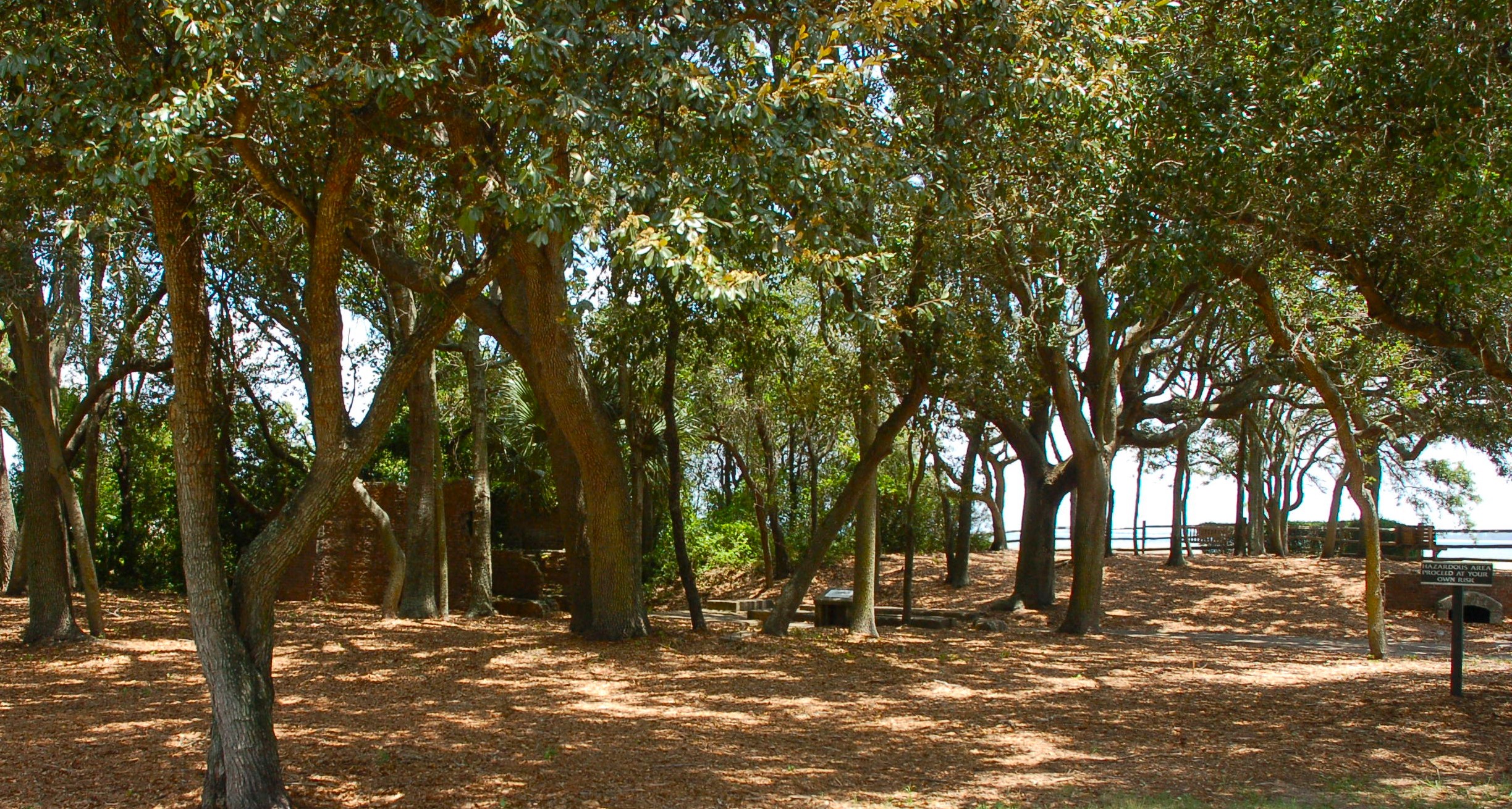Remains of the Spanish-American War steam cannon in Port Royal Plantation, Hilton Head Island SC
