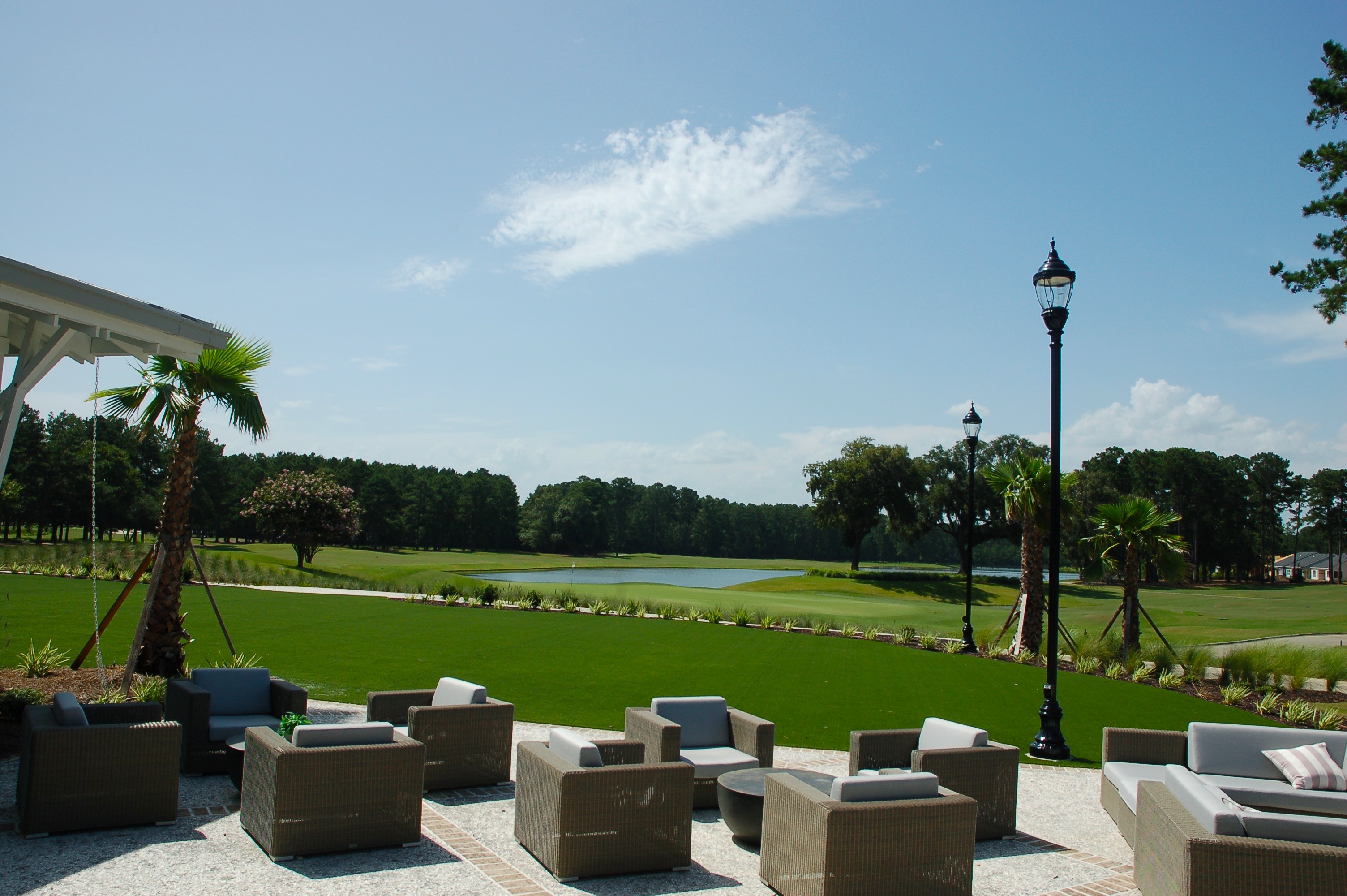 Patio view from a home in Riverton Pointe Hardeeville SC