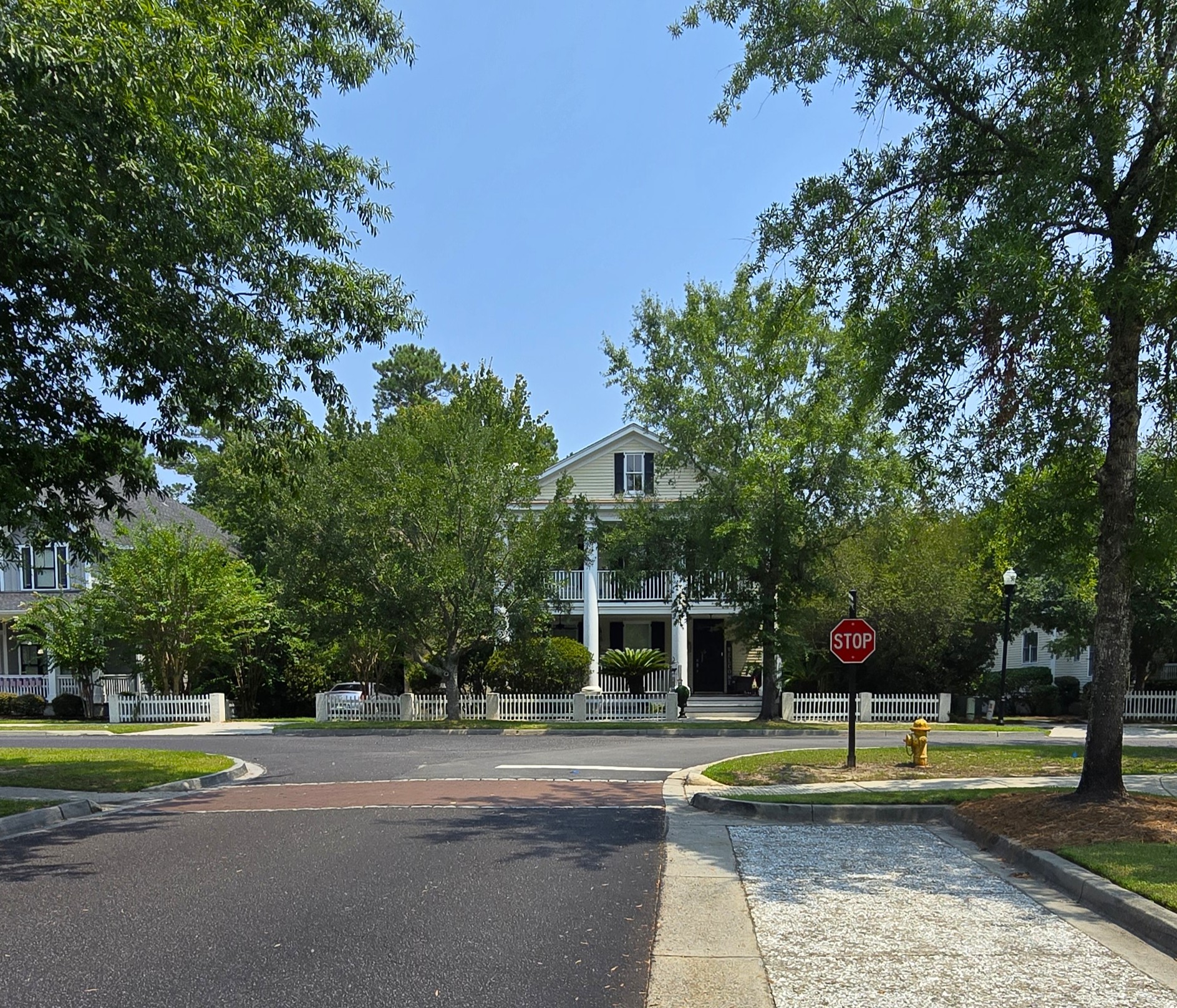Example of a custom-built home near the entrance of Shell Hall in Bluffton SC