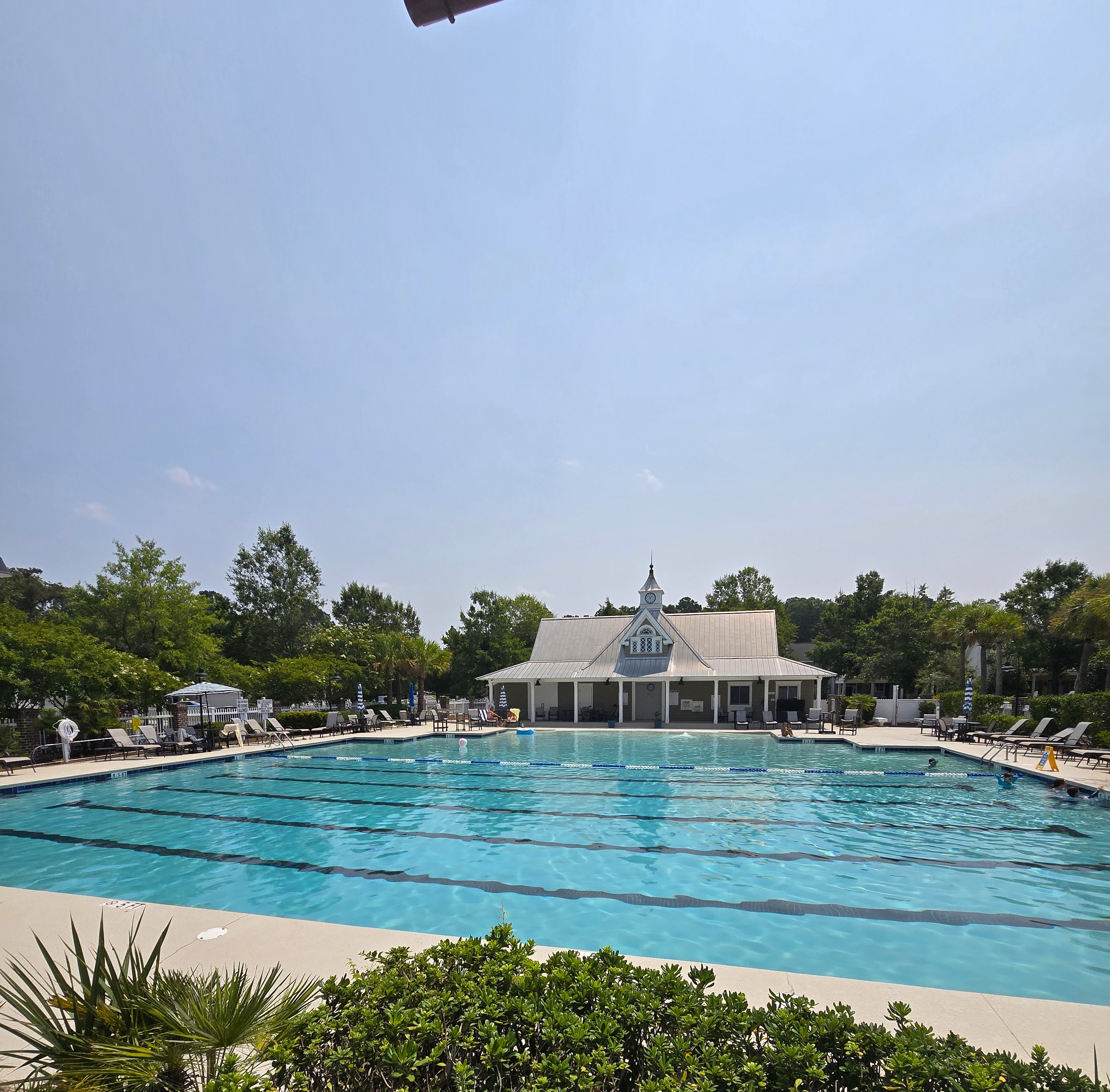 Zero-entry community swimming pool at Shell Hall in Bluffton SC
