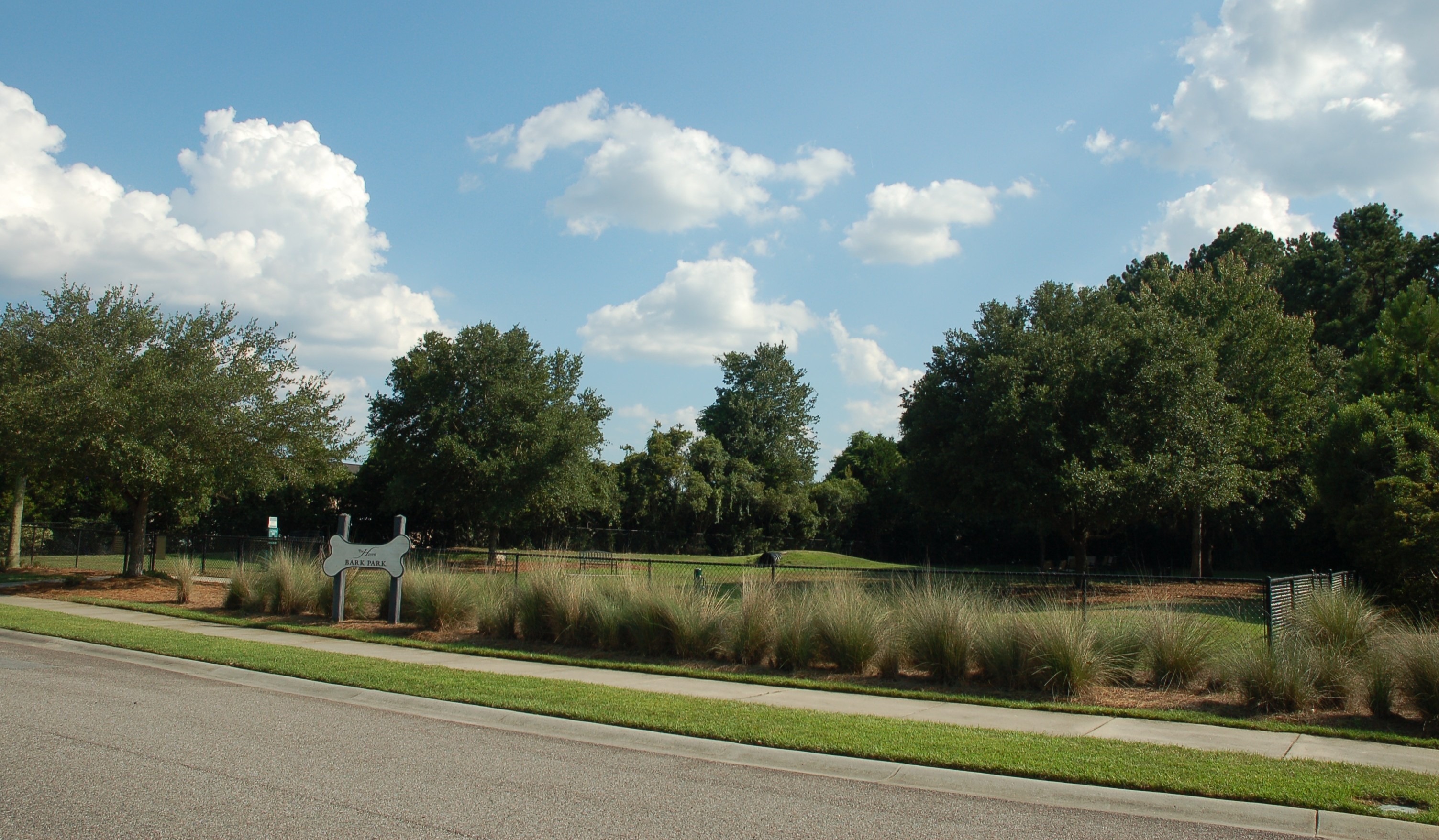 Community dog park at The Haven at New Riverside