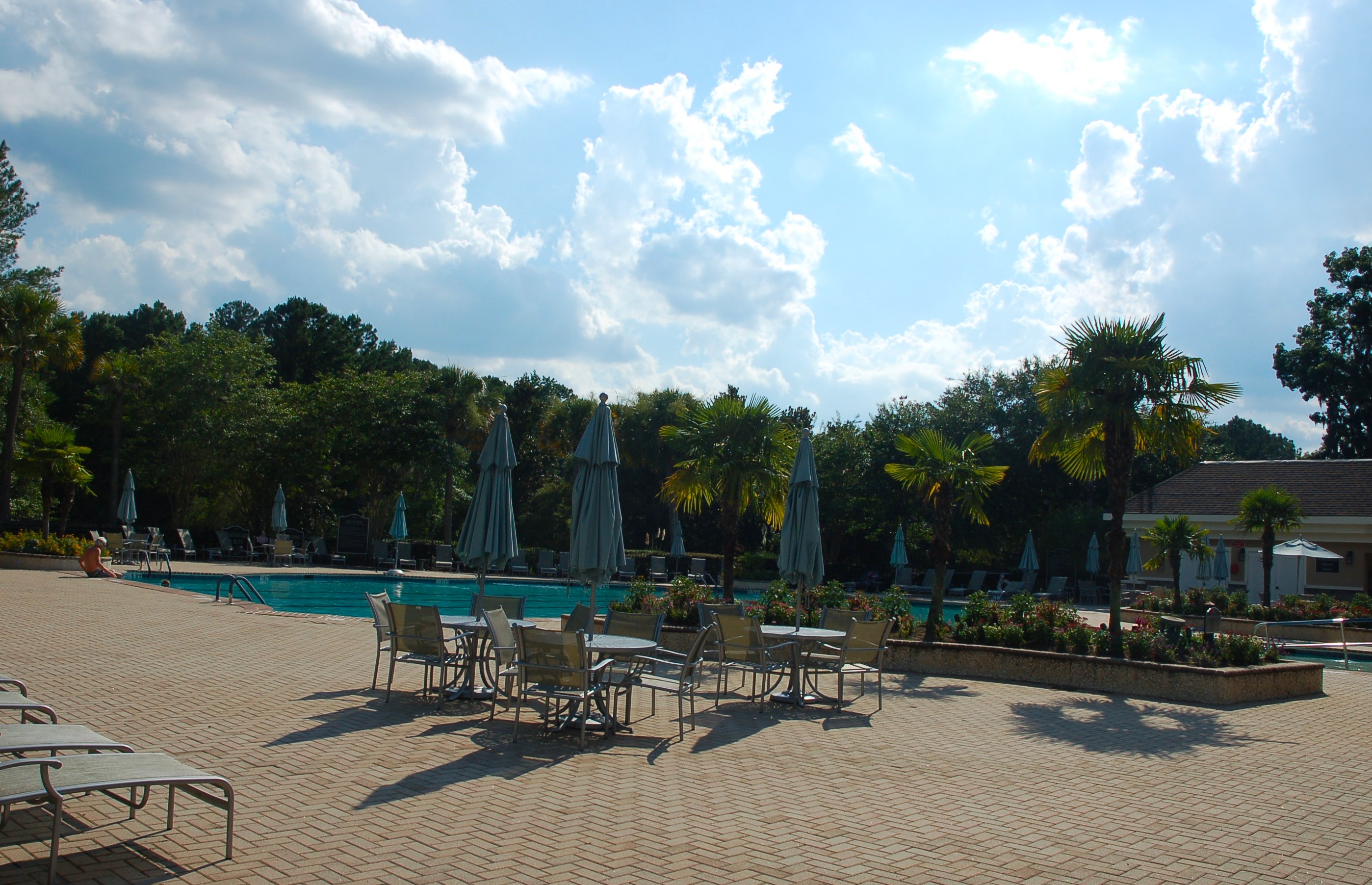 Zero-entry community pool at The Haven at New Riverside