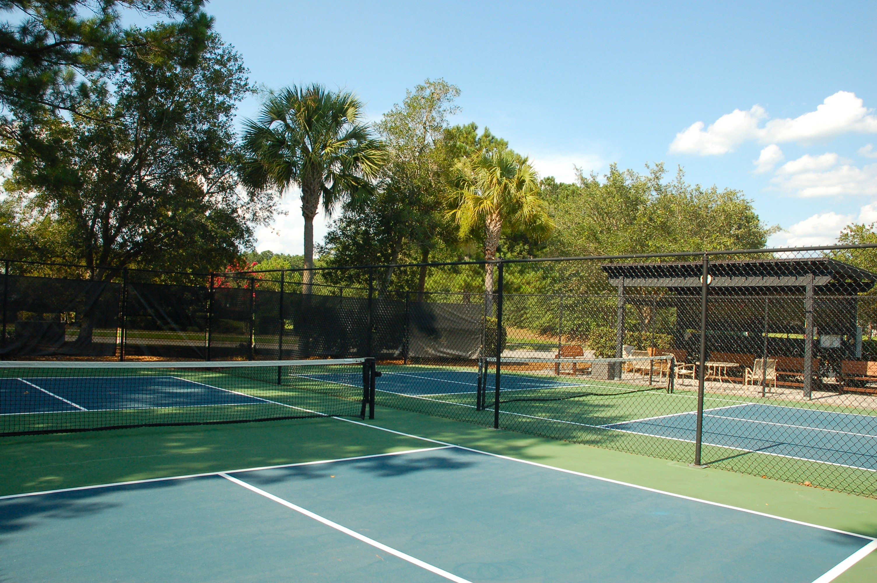 Pickleball courts at The Haven at New Riverside