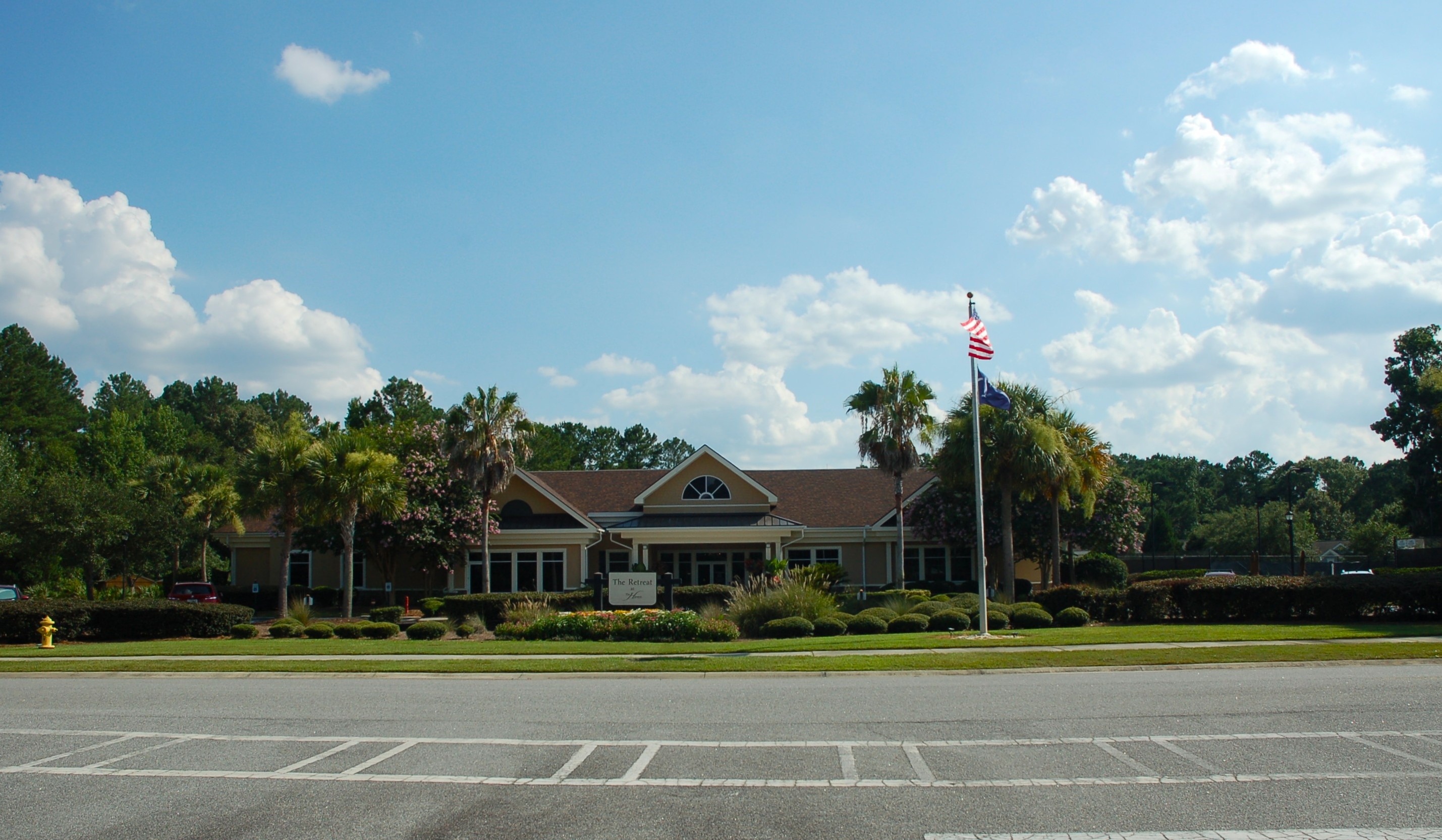 The Retreat amenity center clubhouse at The Haven at New Riverside