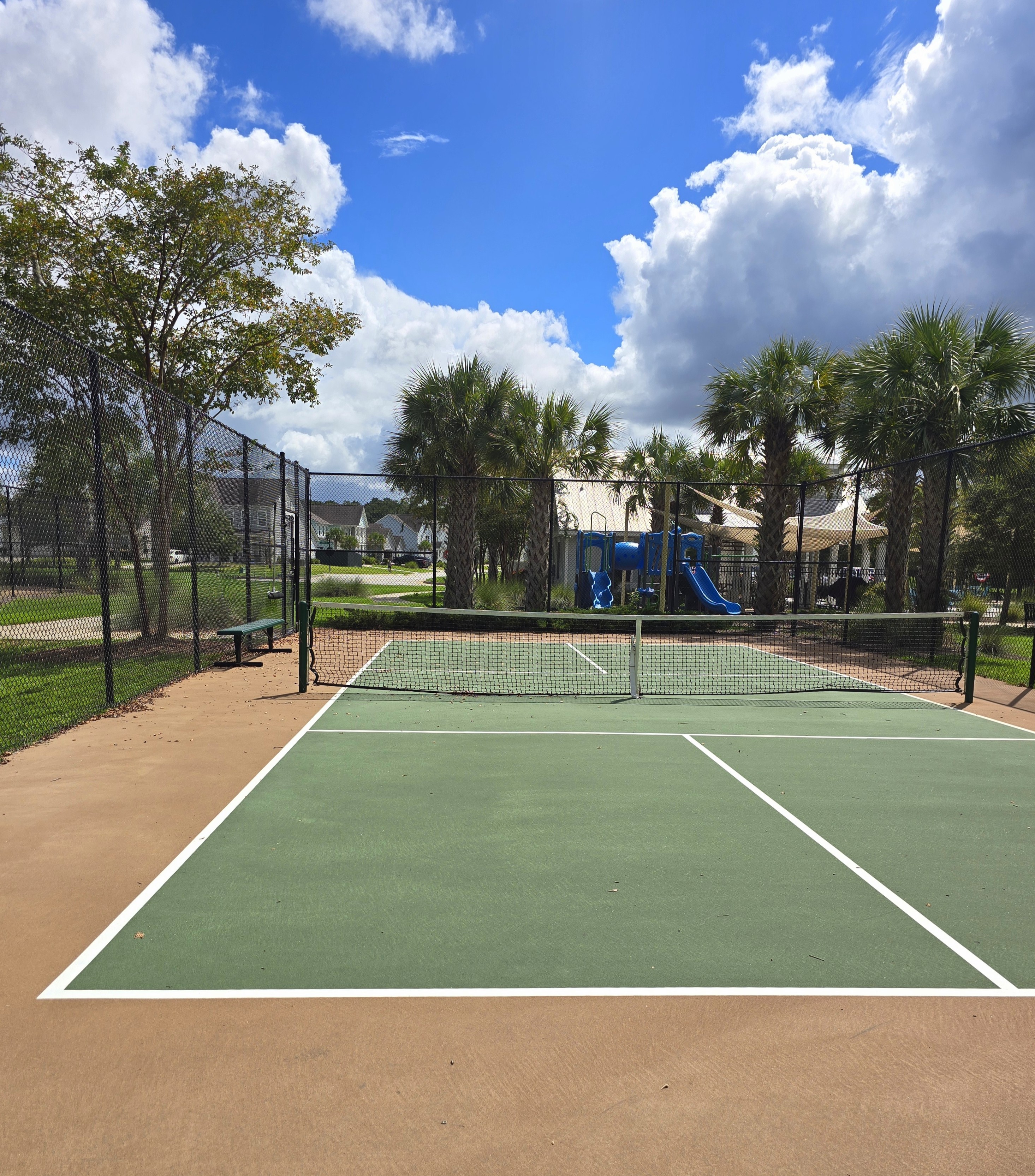 Community pickleball court in The Landings at New Riverside, Bluffton SC