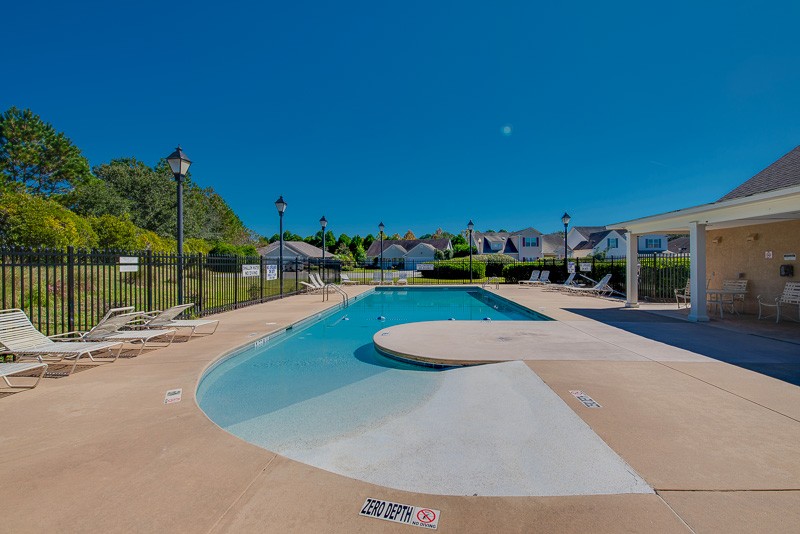 Community swimming pool at The Willows neighborhood in Bluffton SC