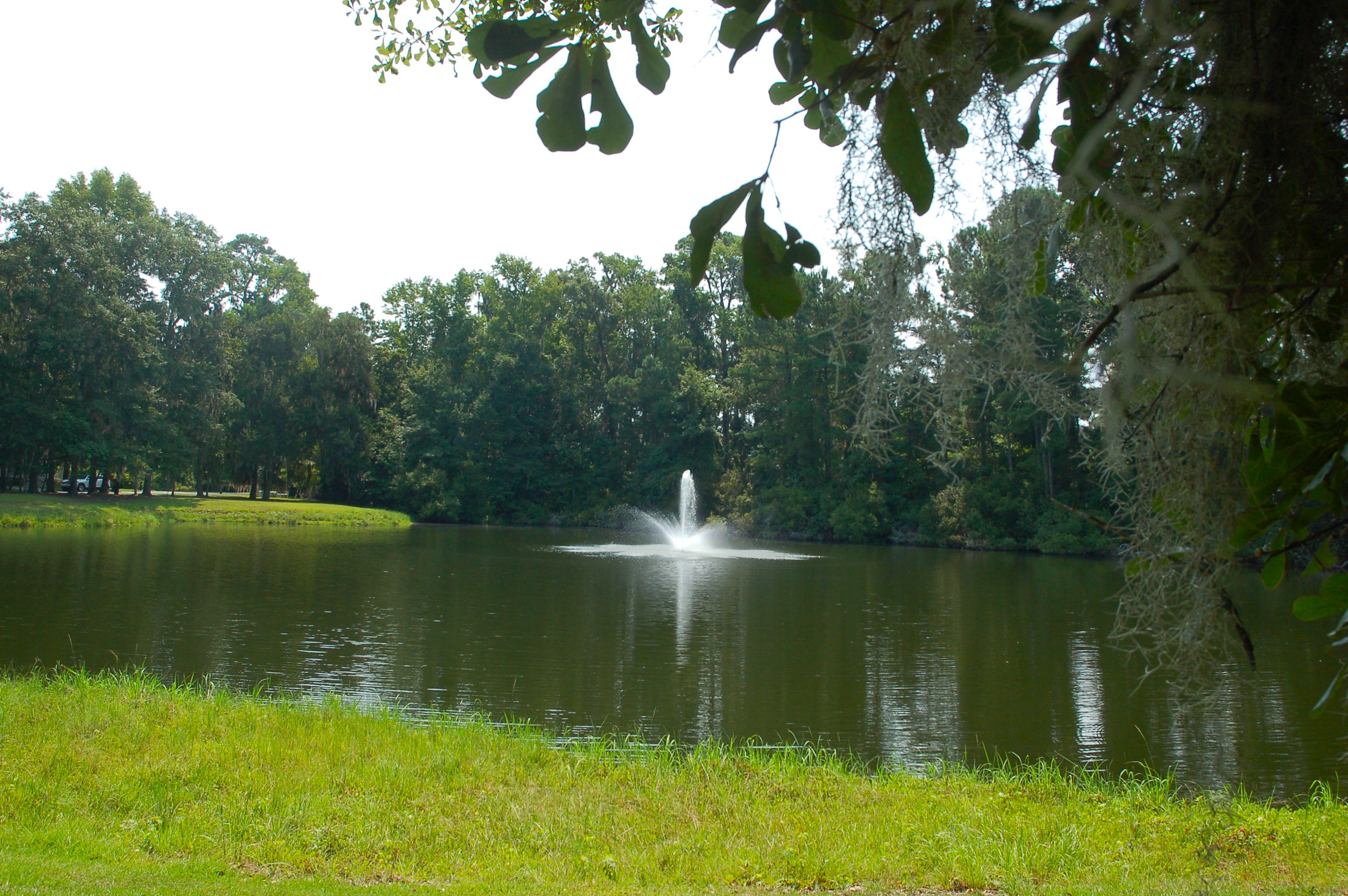 Fountain feature at Westbury Park in Bluffton, SC