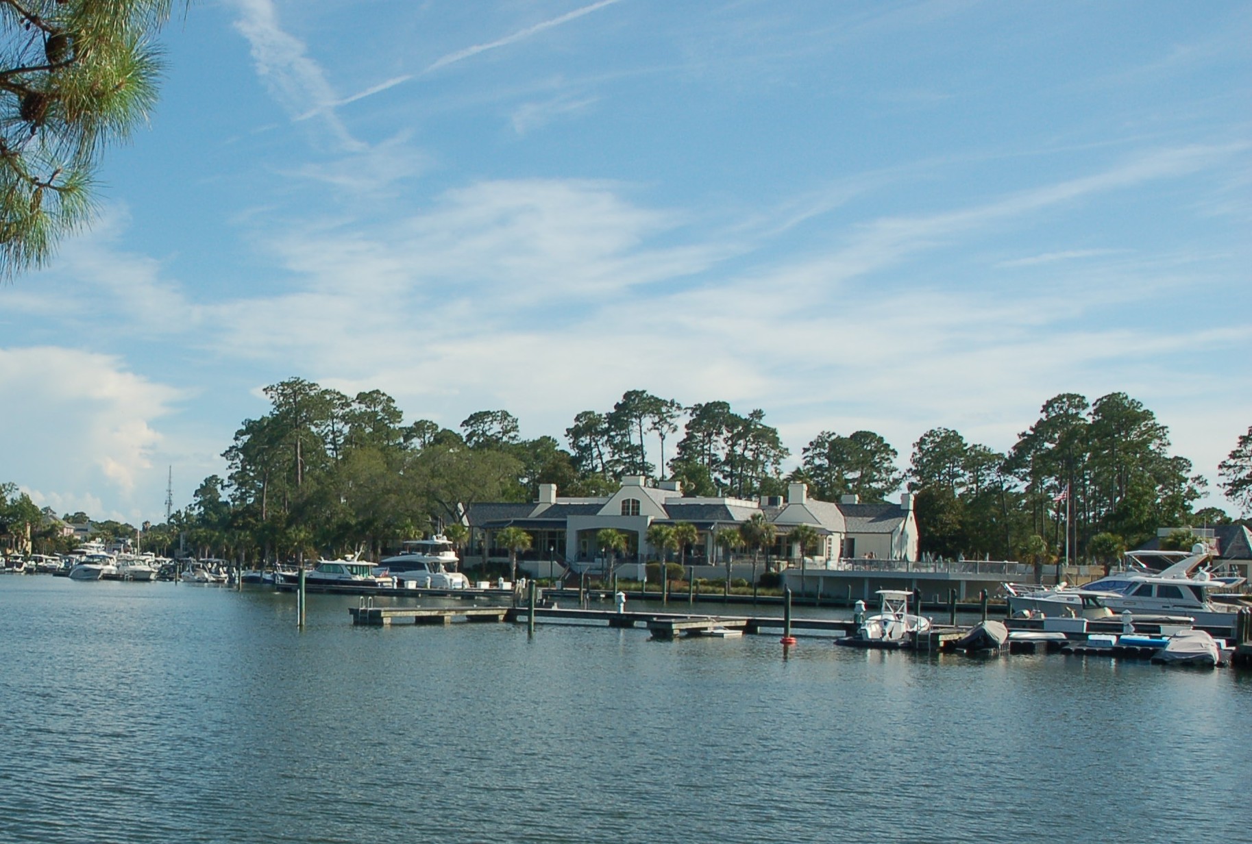 Harbor side of the Wexford golf clubhouse, Hilton Head Island SC