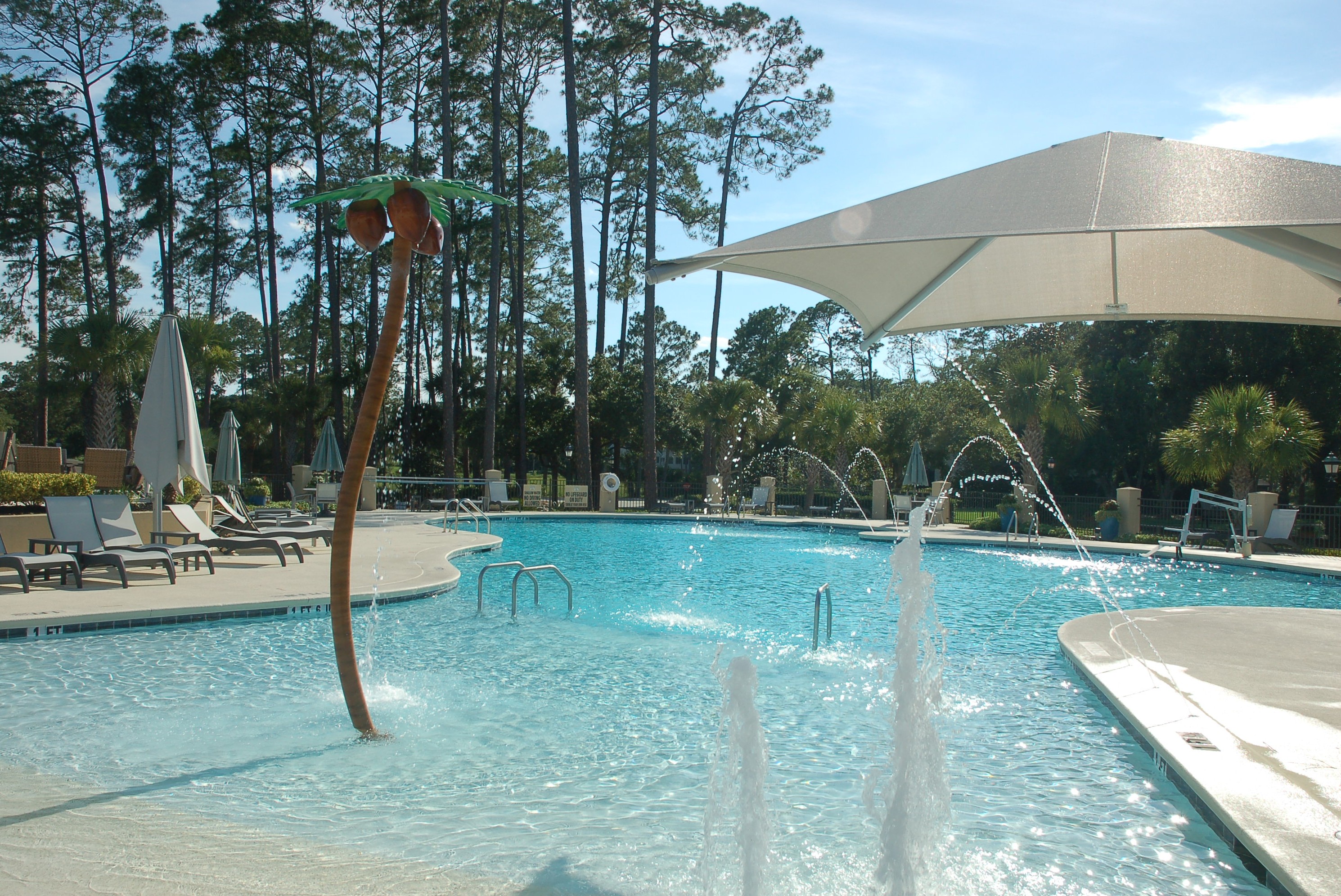 One of the Wexford community pools on Hilton Head Island SC
