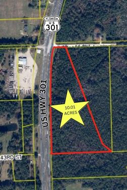 10 Acres Commercial Land for Sale on US-301 in Lawtey, FL &ndash; 10&plusmn; Acres with Highway Frontage