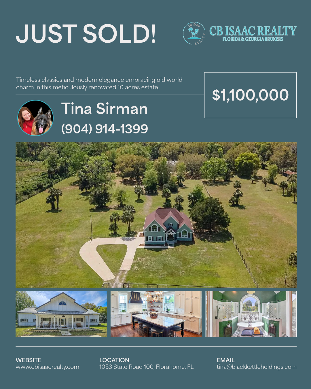 Sold estate flyer by CB Isaac Realty