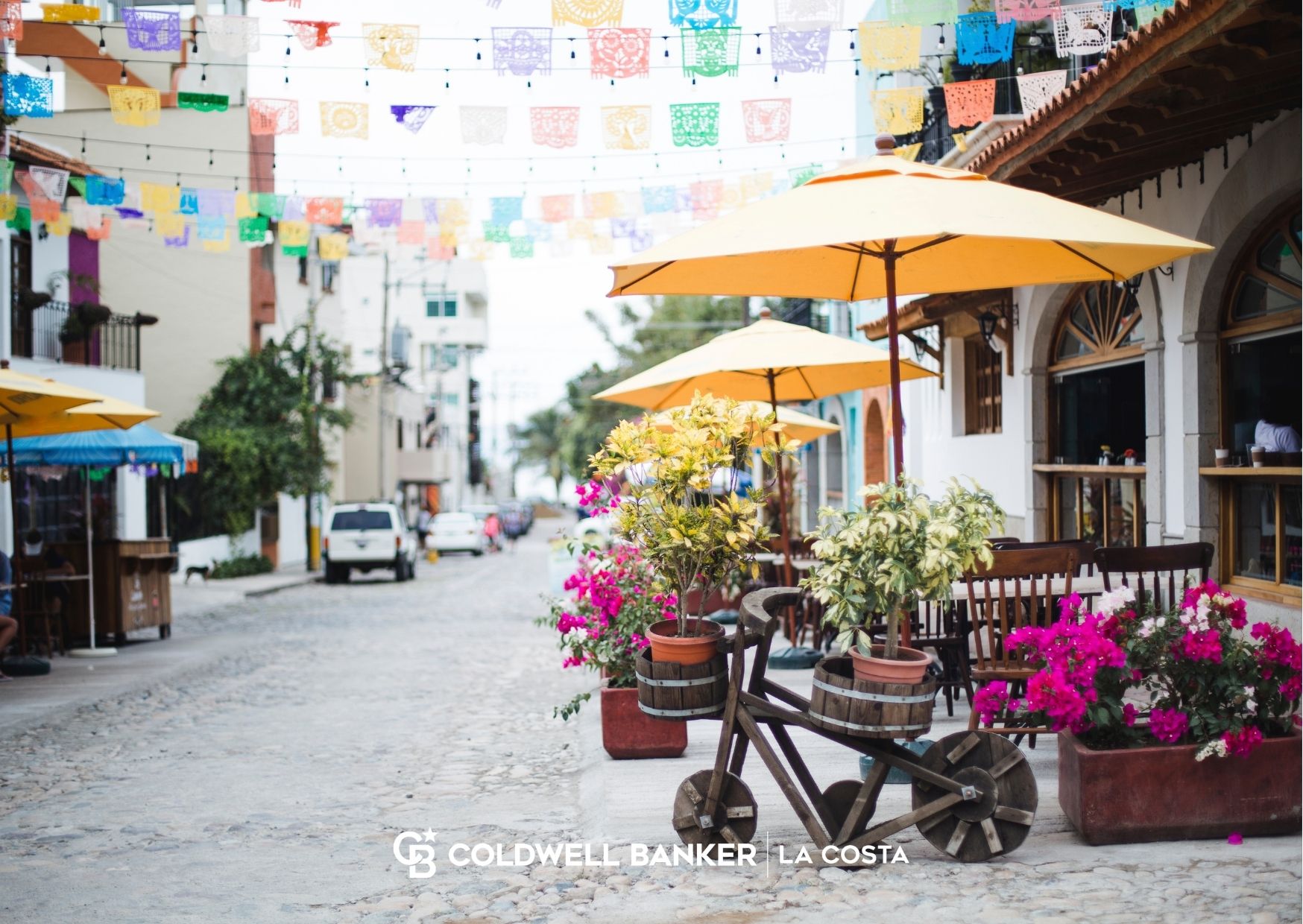 Bucerias beach town on the northern shore of Banderas Bay in Riviera Nayarit, with golden sand and a long shoreline