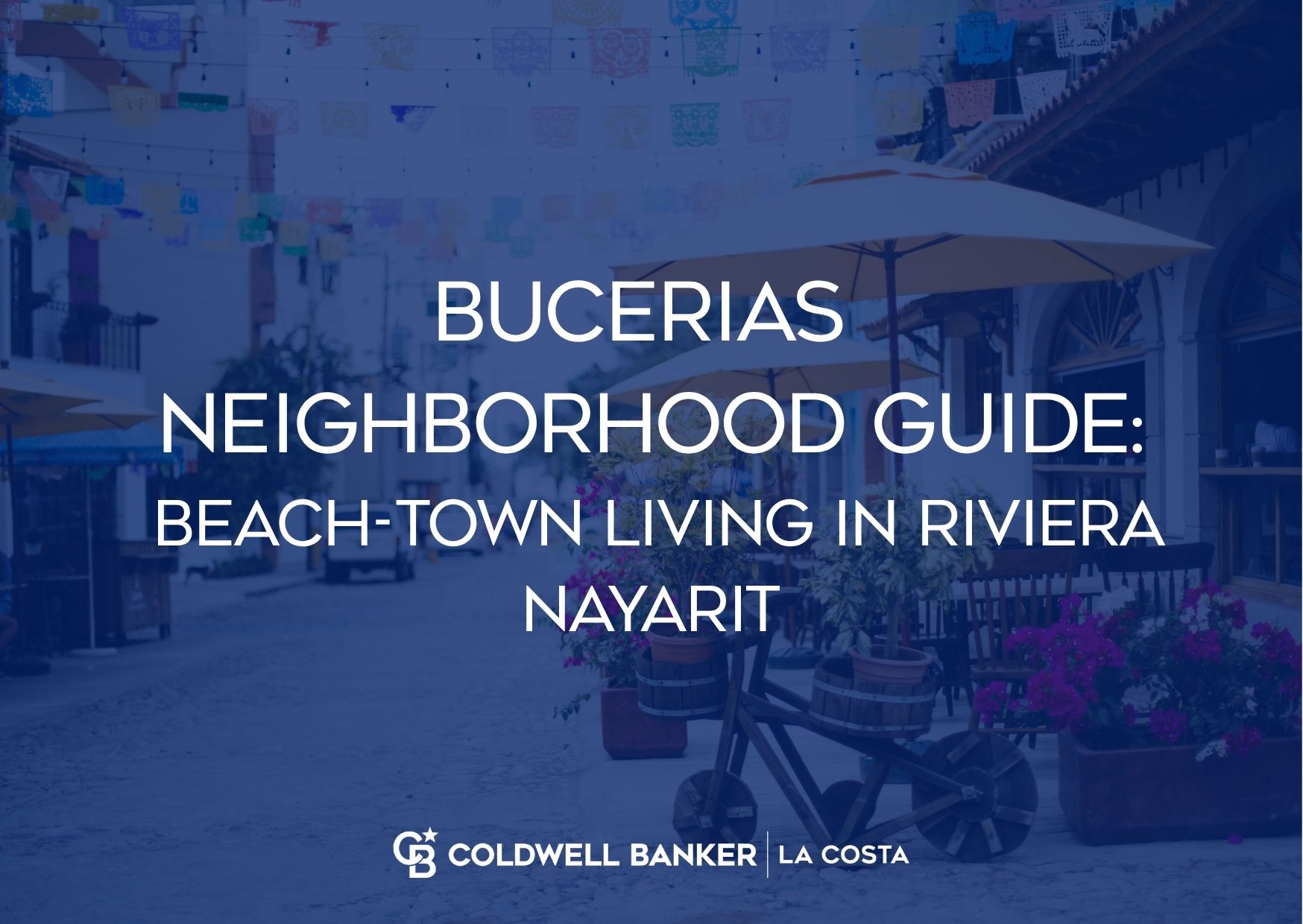 Bucerias beach town on the northern shore of Banderas Bay in Riviera Nayarit