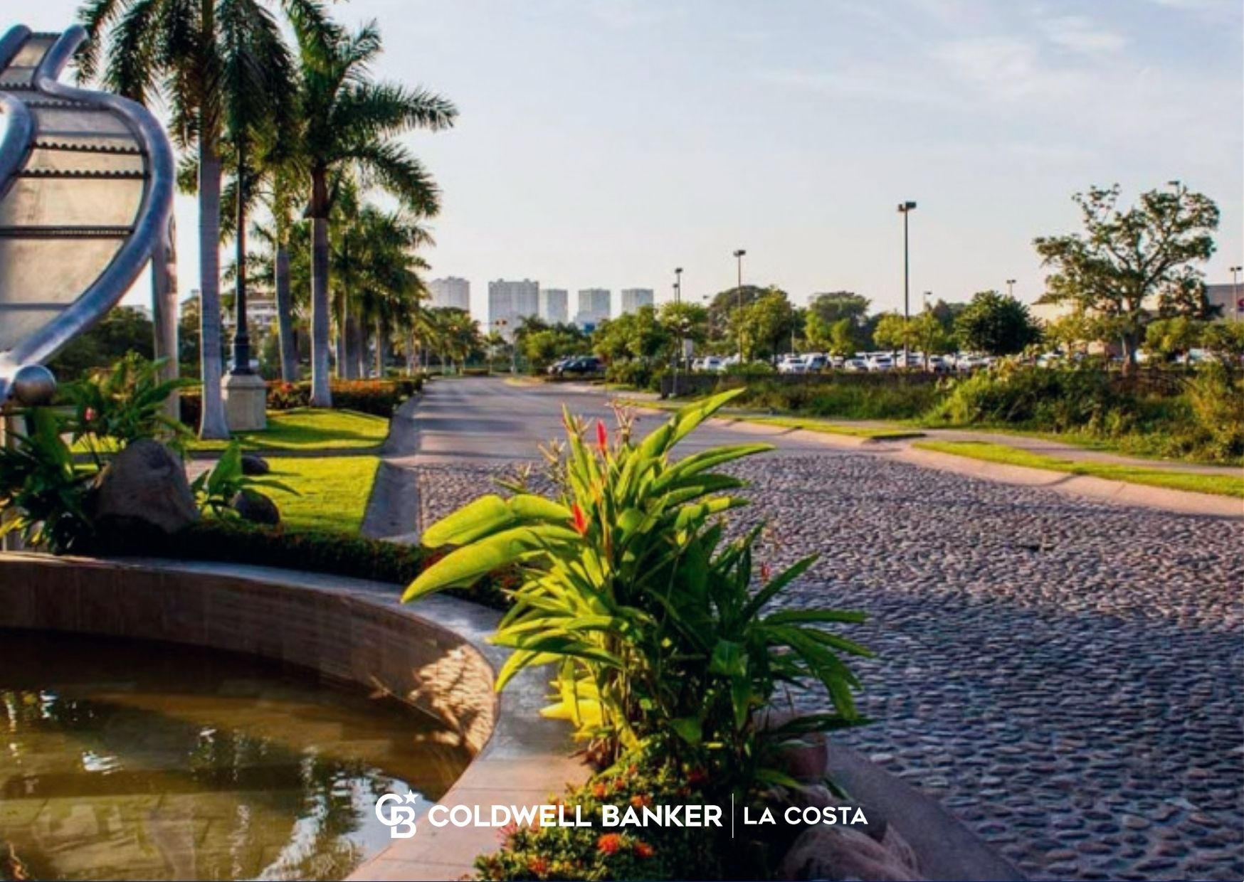 Modern residential buildings and streets in Fluvial Vallarta, a central Puerto Vallarta neighborhood