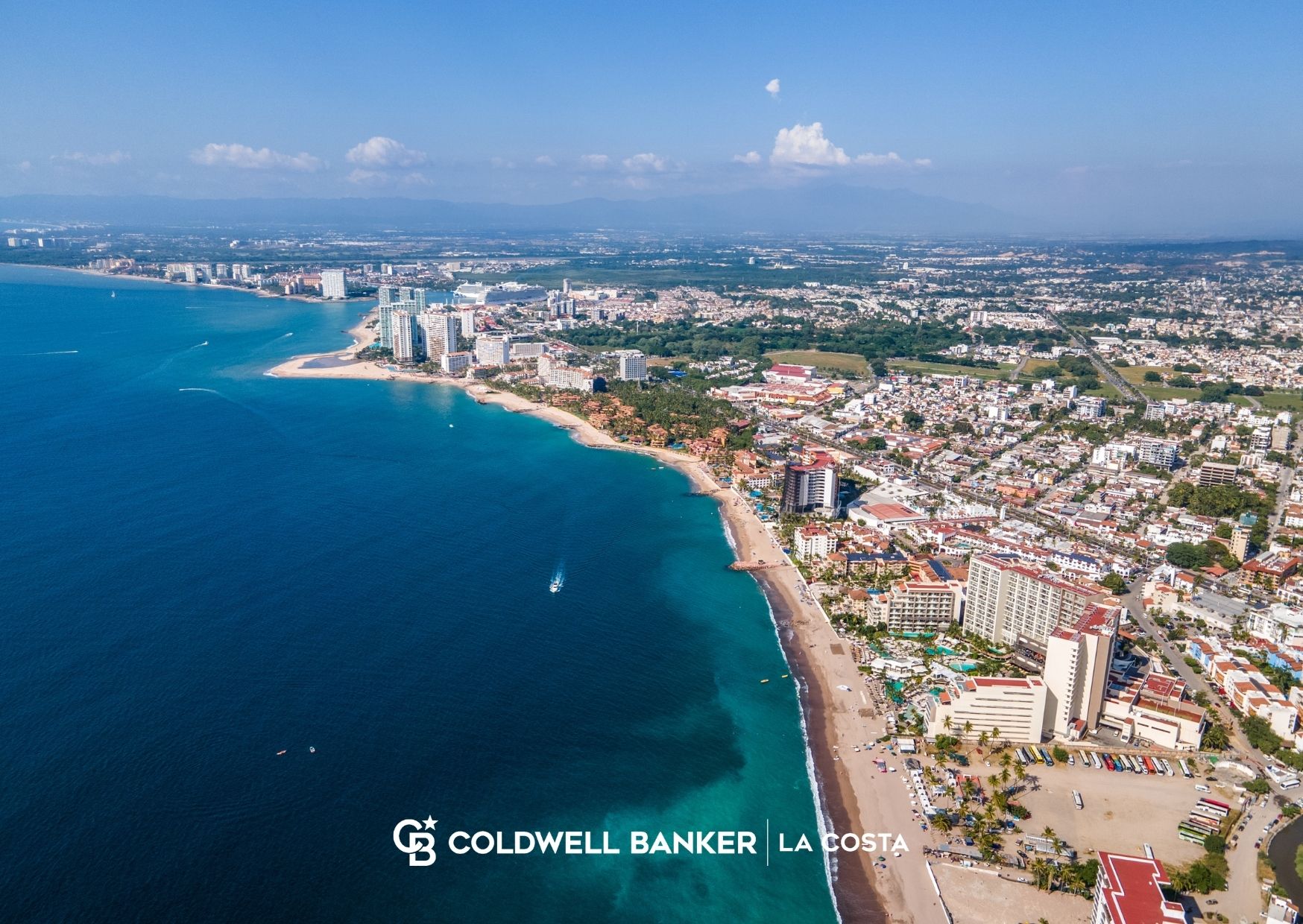 Puerto Vallarta and Riviera Nayarit real estate market analysis for April 2026 featuring coastal skyline, lifestyle appeal, and luxury residential inventory