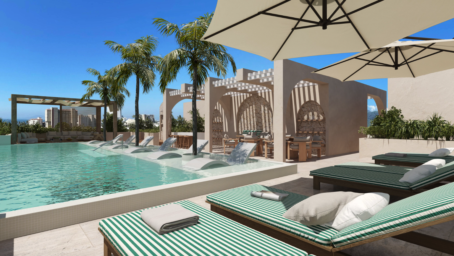 Palmare pre-construction development in 5 de Diciembre, Puerto Vallarta, final unit available