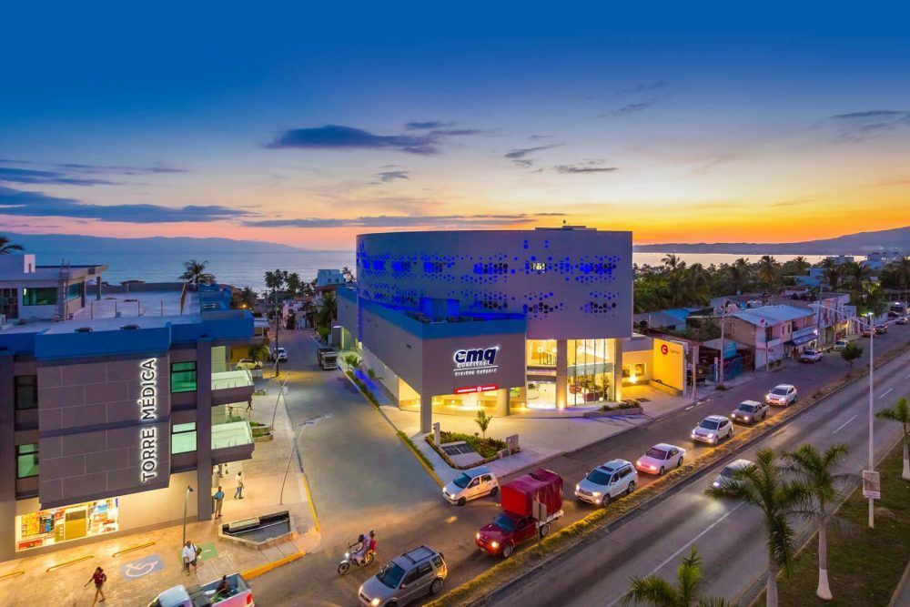 Modern hospitals and amenities in Puerto Vallarta overlooking the ocean