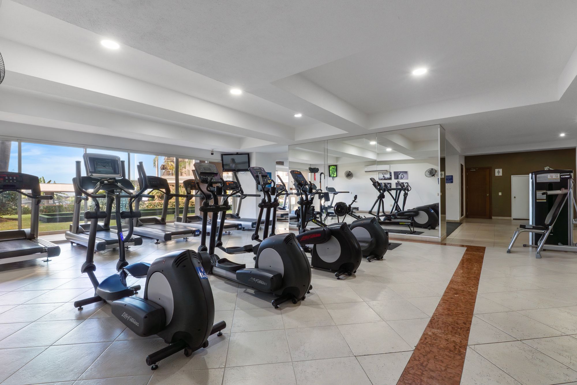 Fitness center with cardio equipment