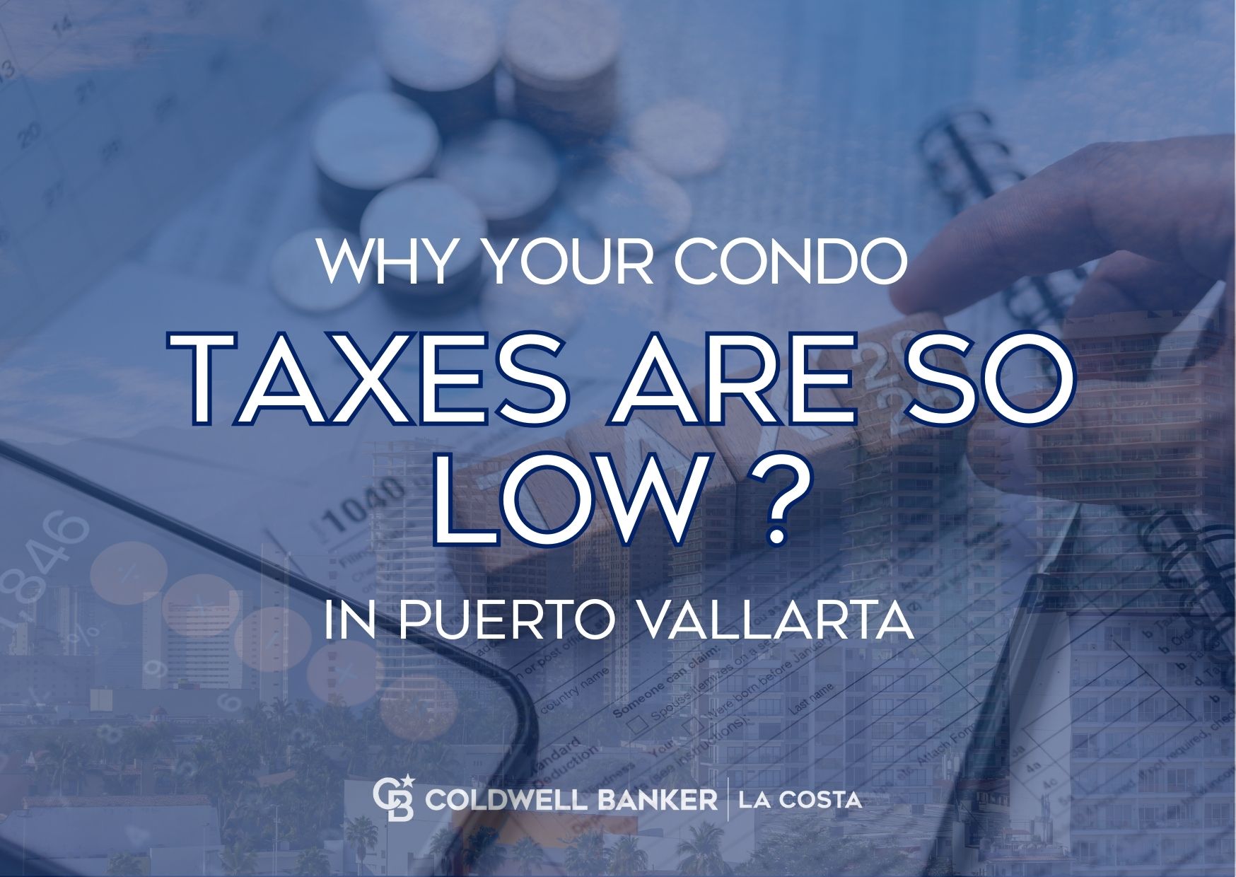 Comparativo anual de predial para un condo de US$569,000: Puerto Vallarta M&eacute;xico vs Houston, Miami, San Diego y Vancouver