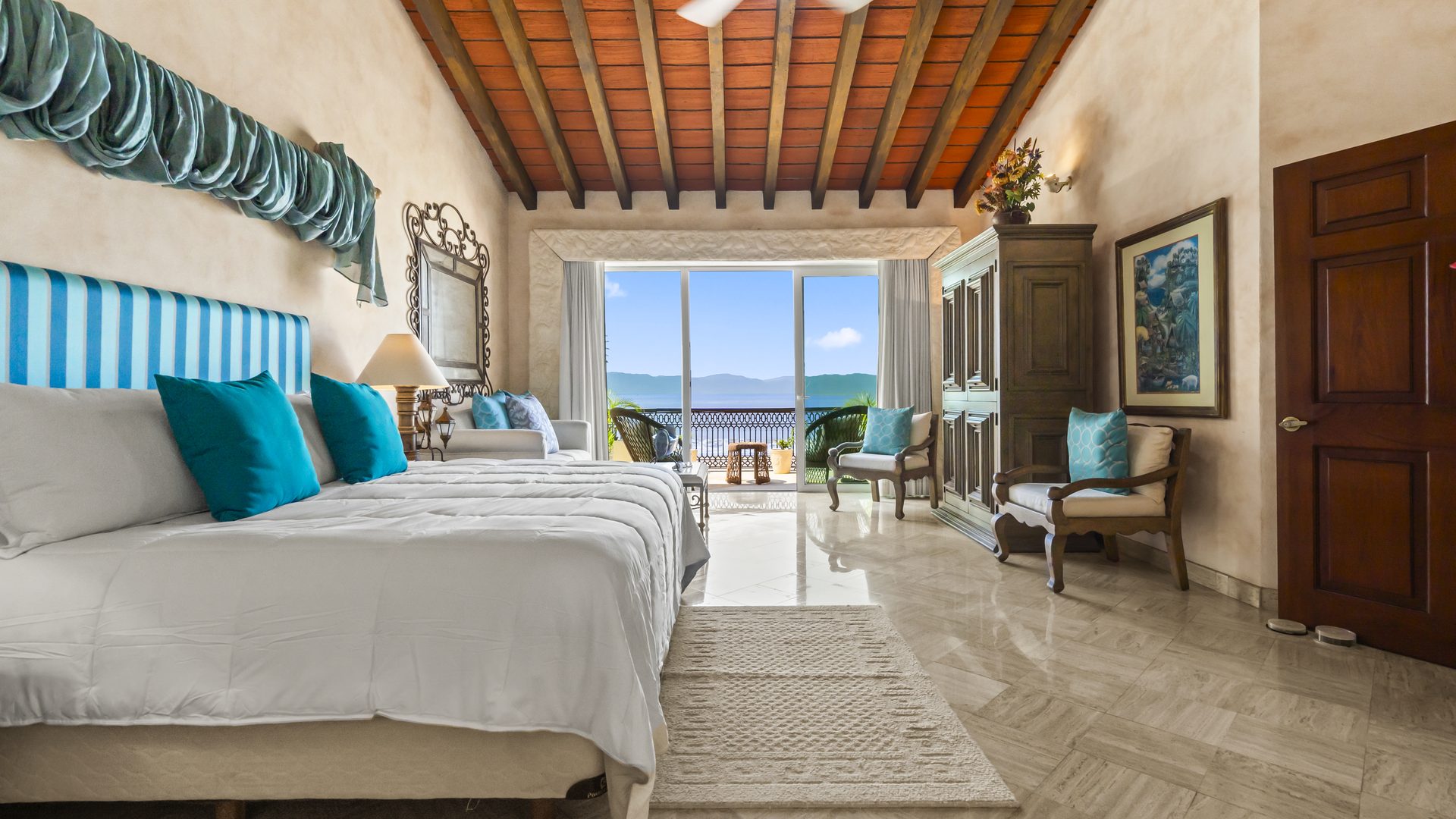 Primary suite with ocean views