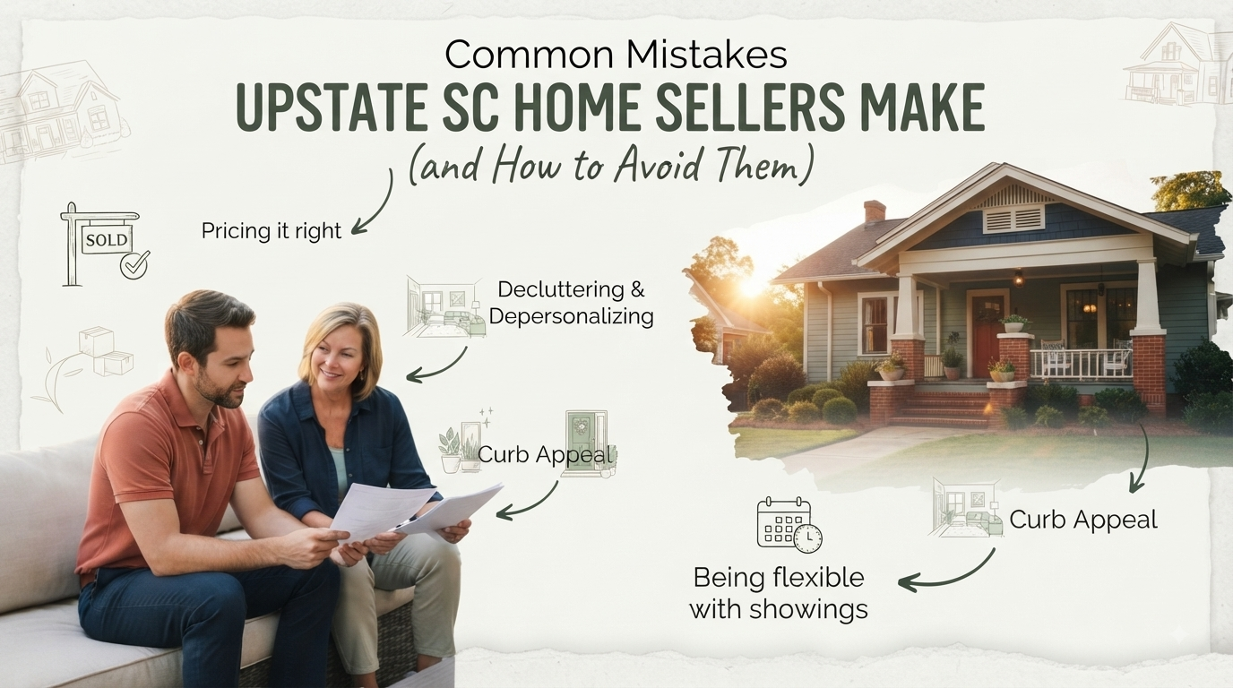 Common Mistakes Upstate SC Home Sellers Make (and How to Avoid Them)