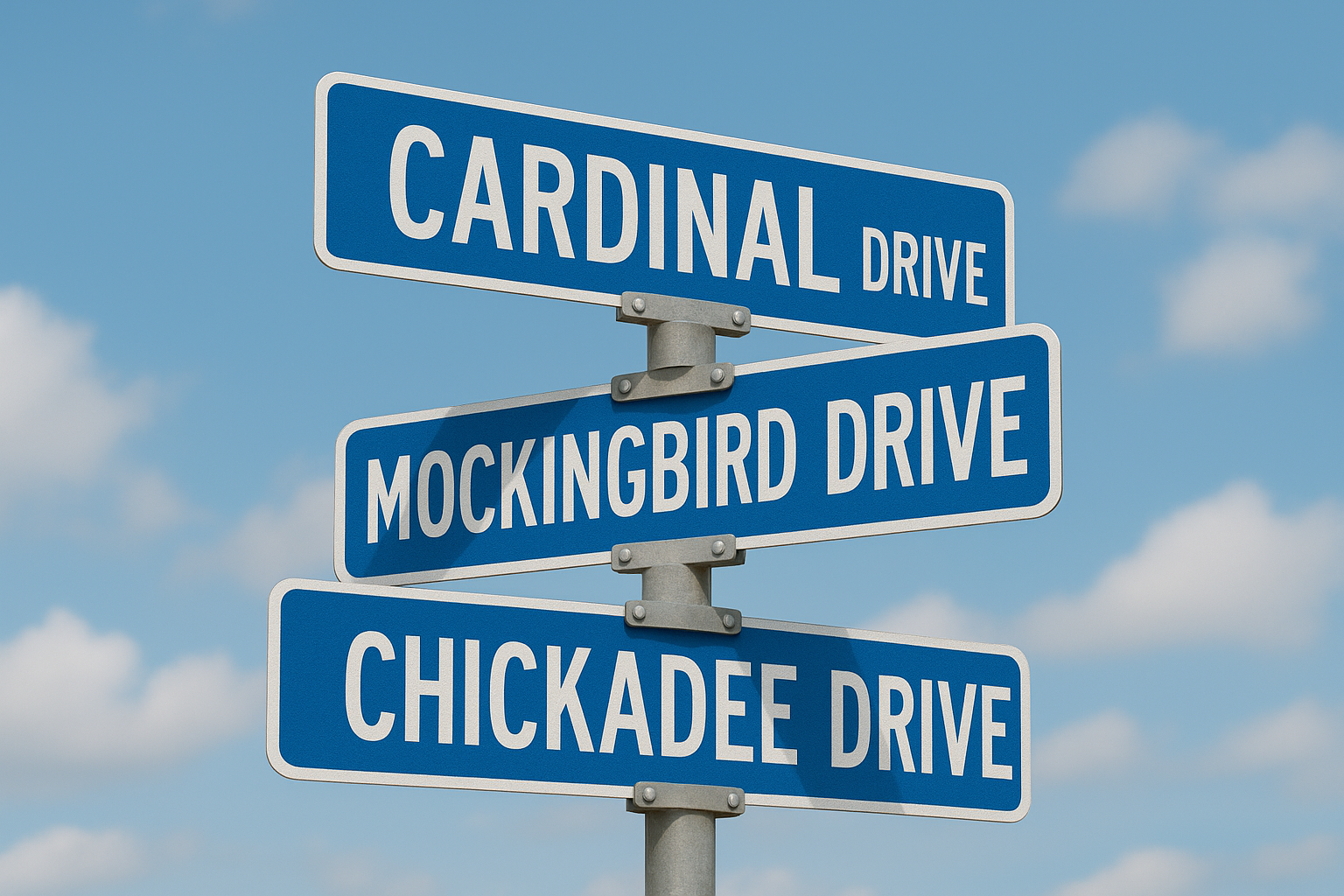 Birdland Street Sign