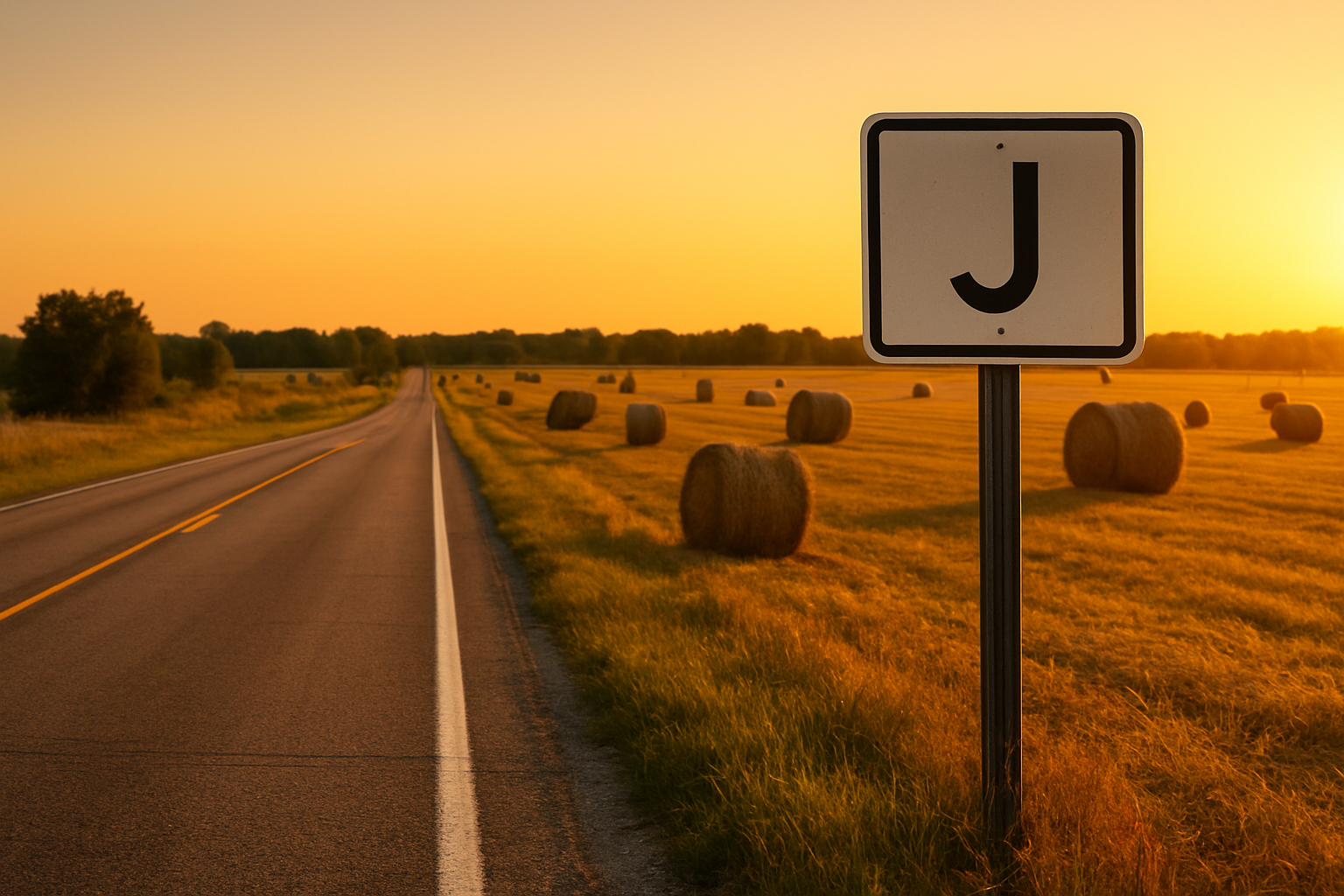 Hwy J golden hour