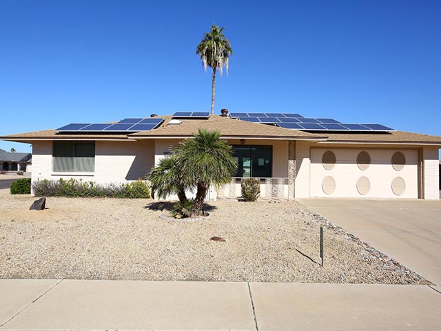 Home with Solar Panels