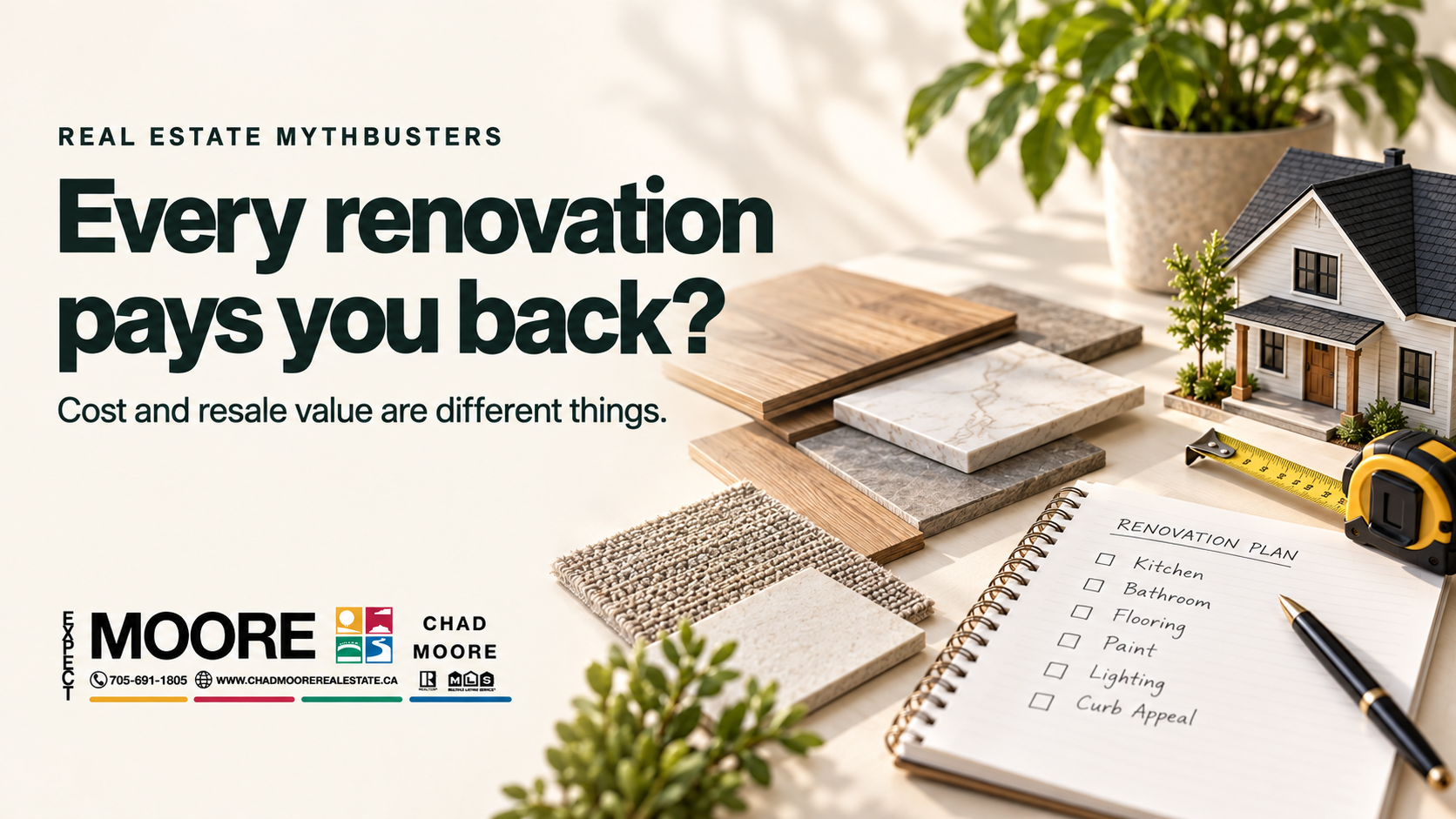 Illustrative renovation samples, plan and model home; every renovation pays you back?