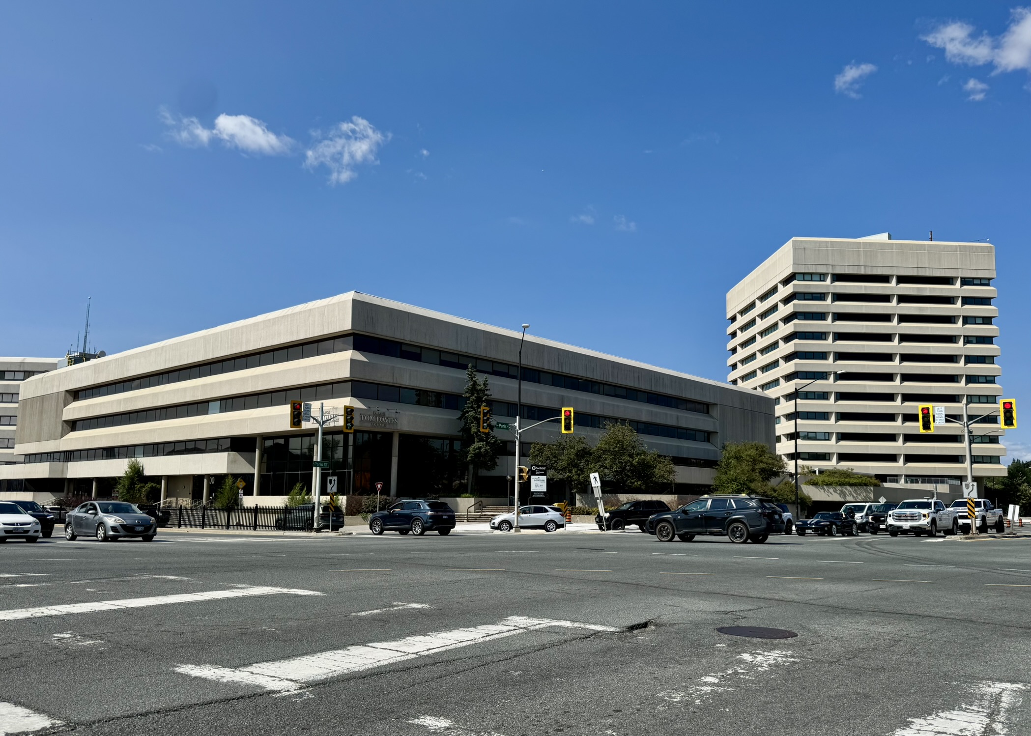 Tom Davies Square in Greater Sudbury, photographed in August 2025