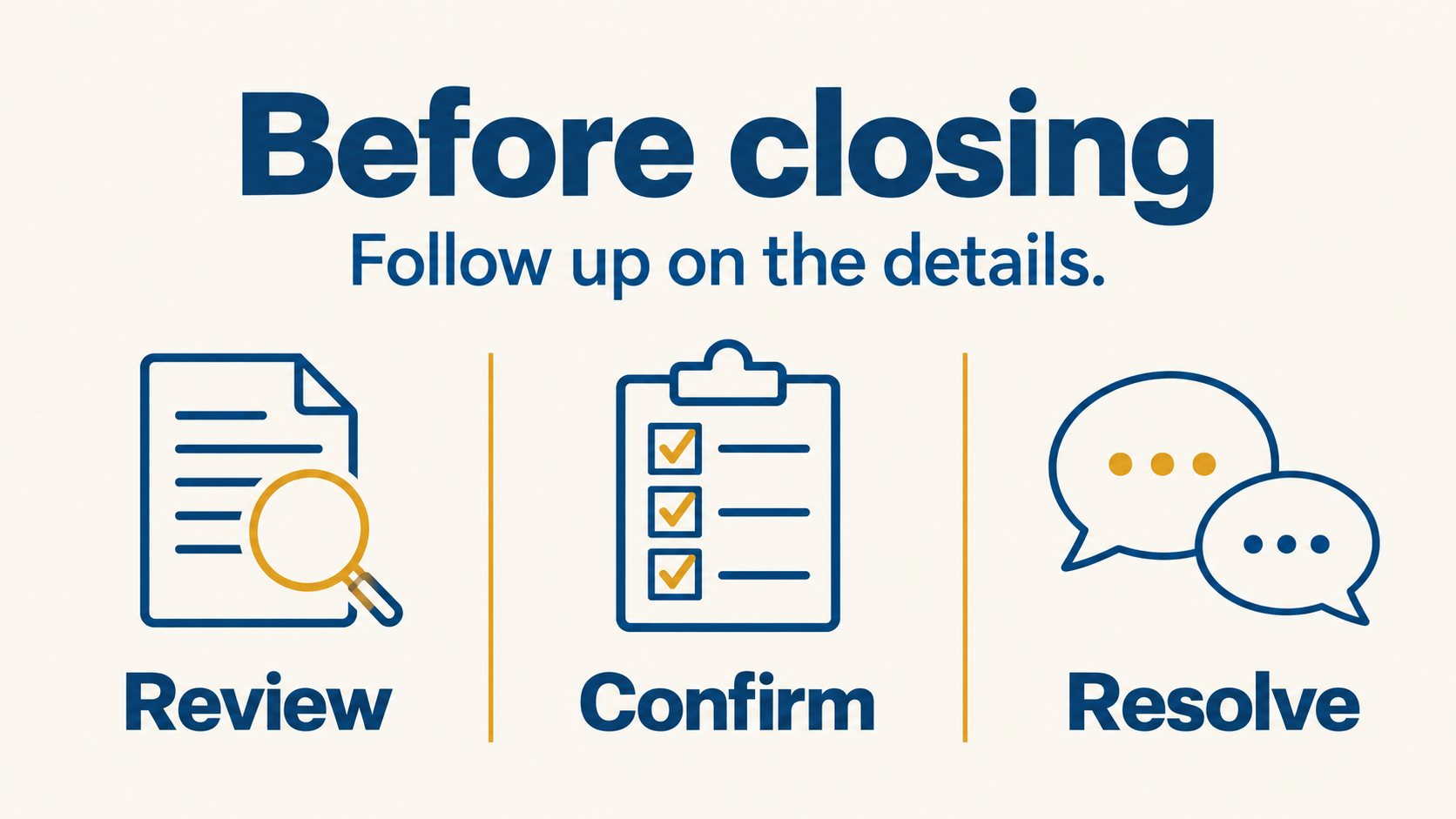 Due-diligence questions and follow-up before a Greater Sudbury home purchase closes
