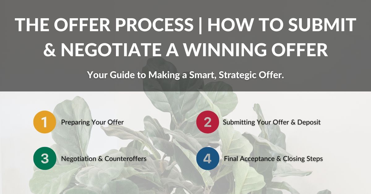 Offer process overview &mdash; pricing, deposit, conditions, and negotiation stages for Sudbury homebuyers.
