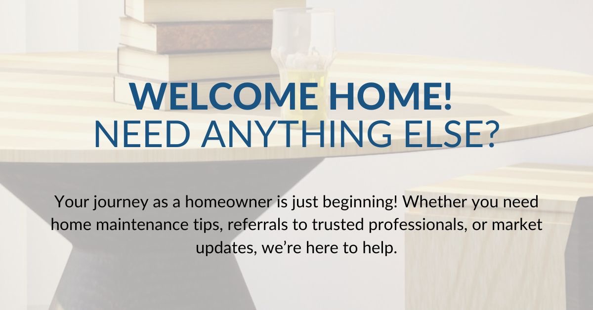 Need anything else after closing? Reach Chad Moore for advice, referrals, or next-step planning.