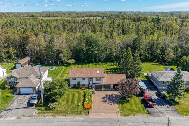 Top-down aerial view of 20 Hazel Street and its tree-lined surroundings