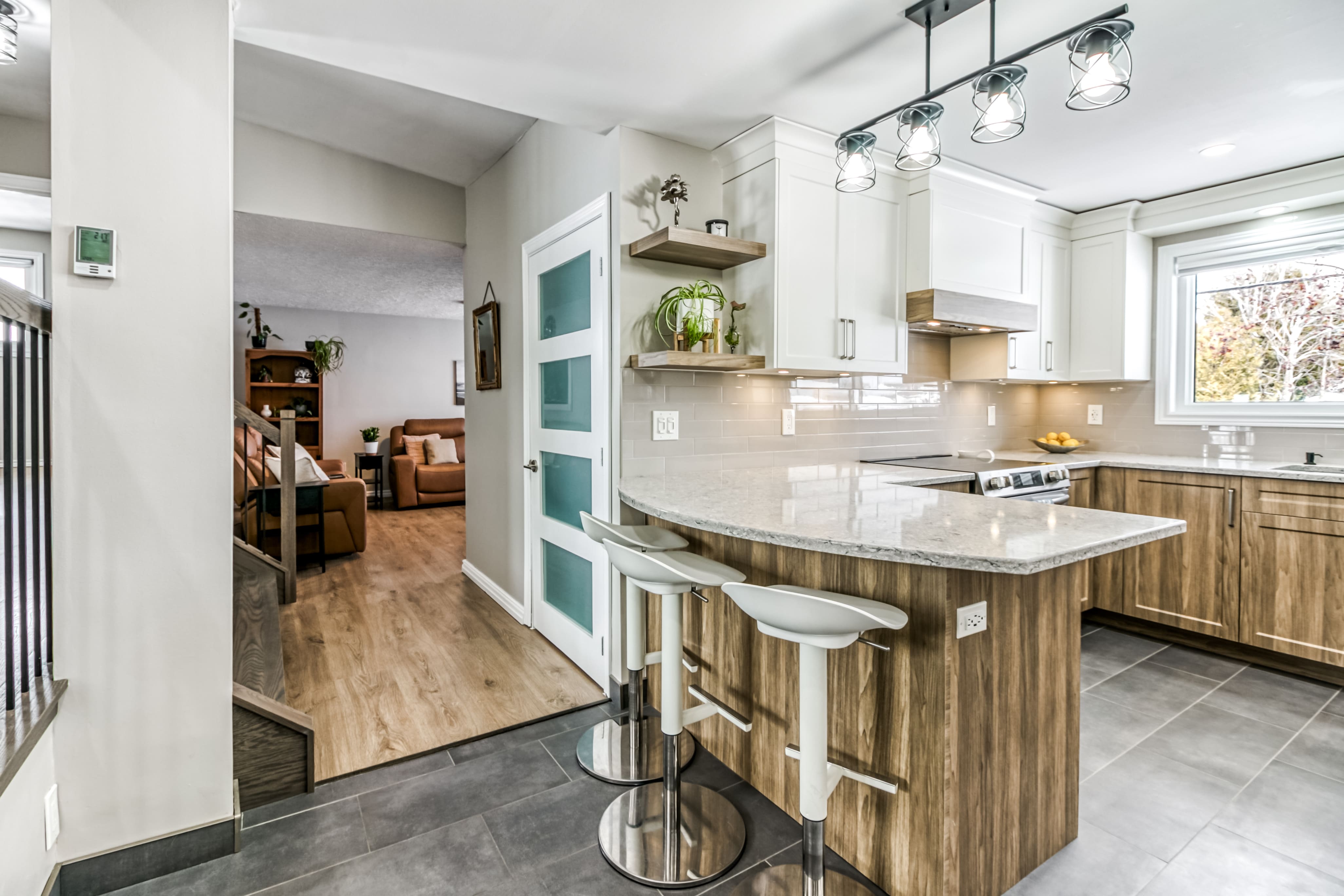 Additional view of the renovated kitchen