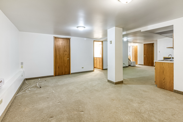 Lower level of the main residence