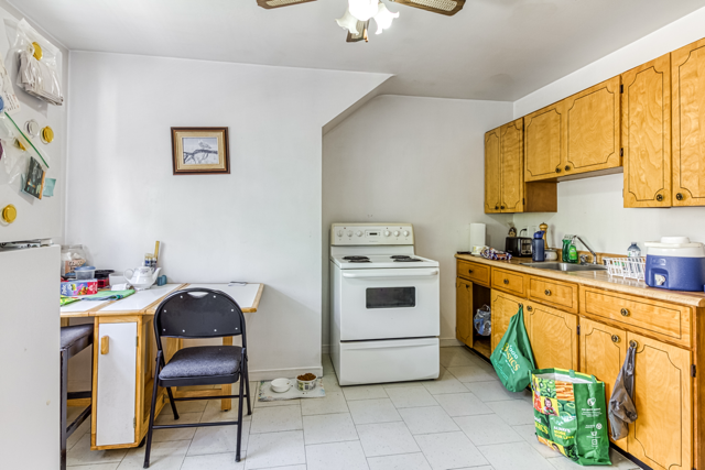 Kitchen in the upper apartment
