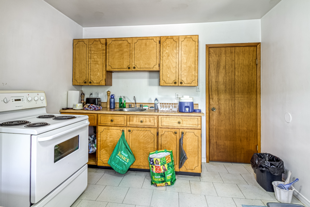 Upper apartment kitchen view