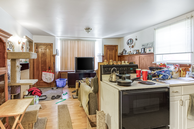 Main-floor apartment living space
