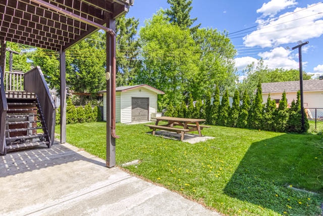 Rear yard at 488 Clinton Avenue