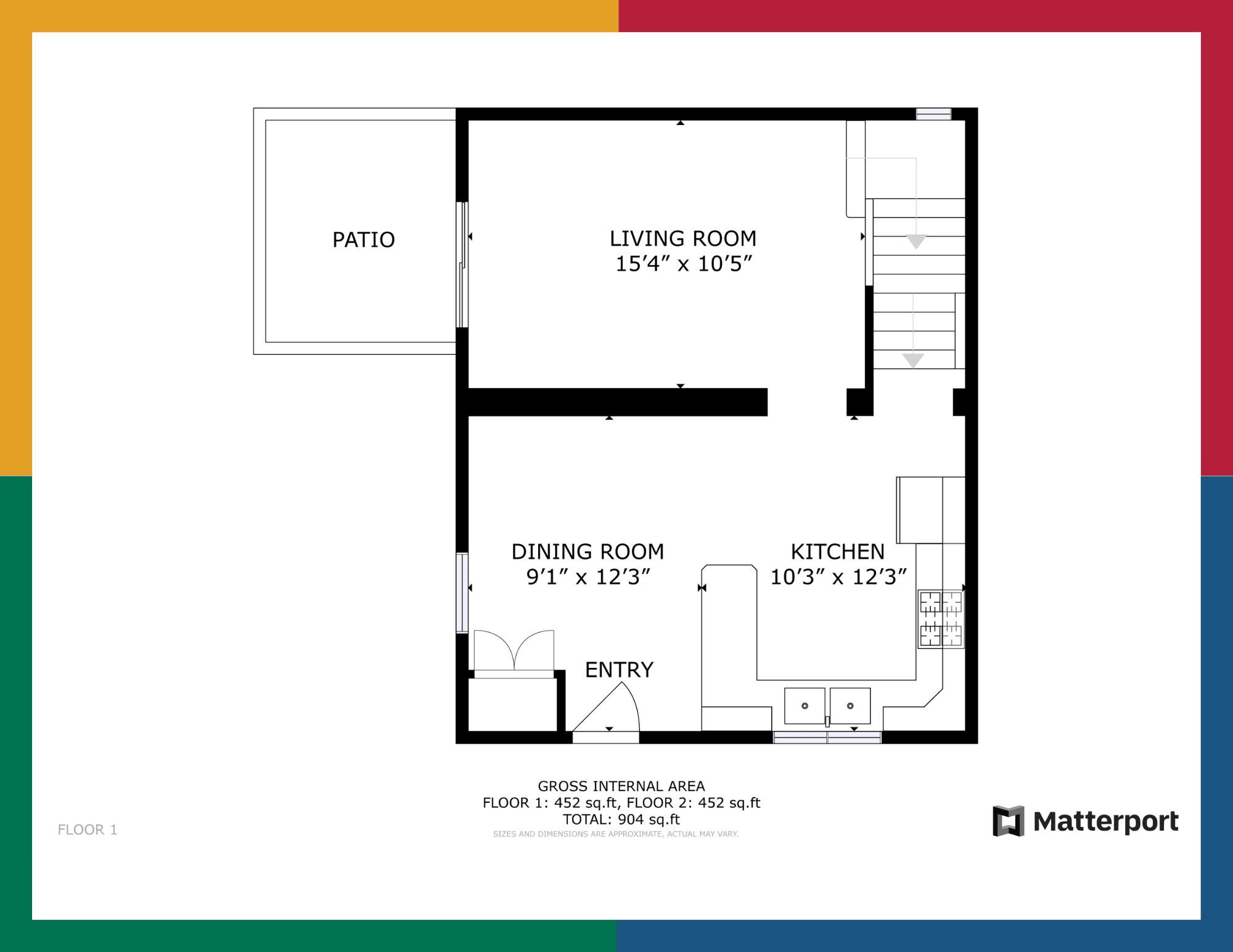 Main-floor plan from the historical listing media