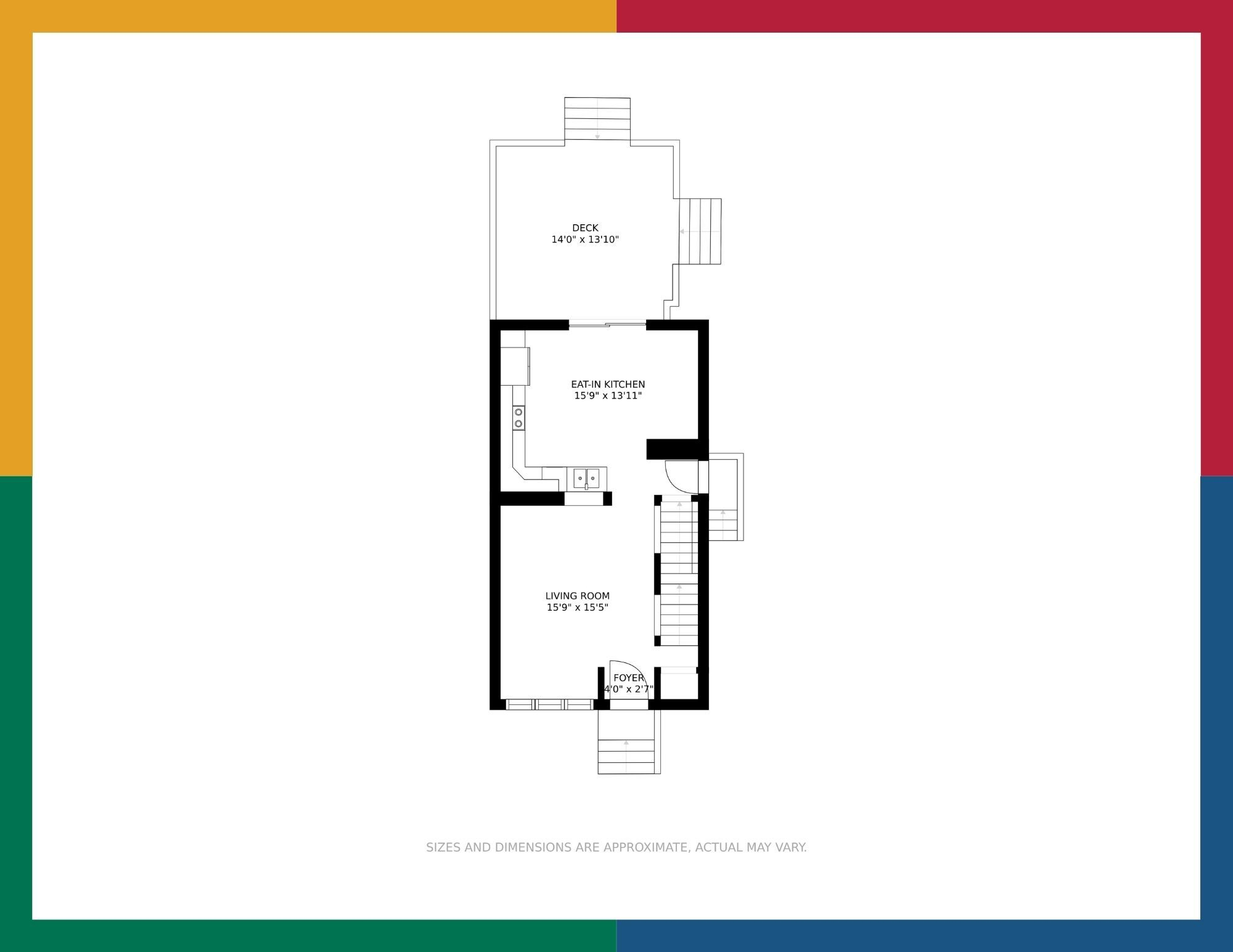 Measured floor plan 2 for 545 Camelot Drive